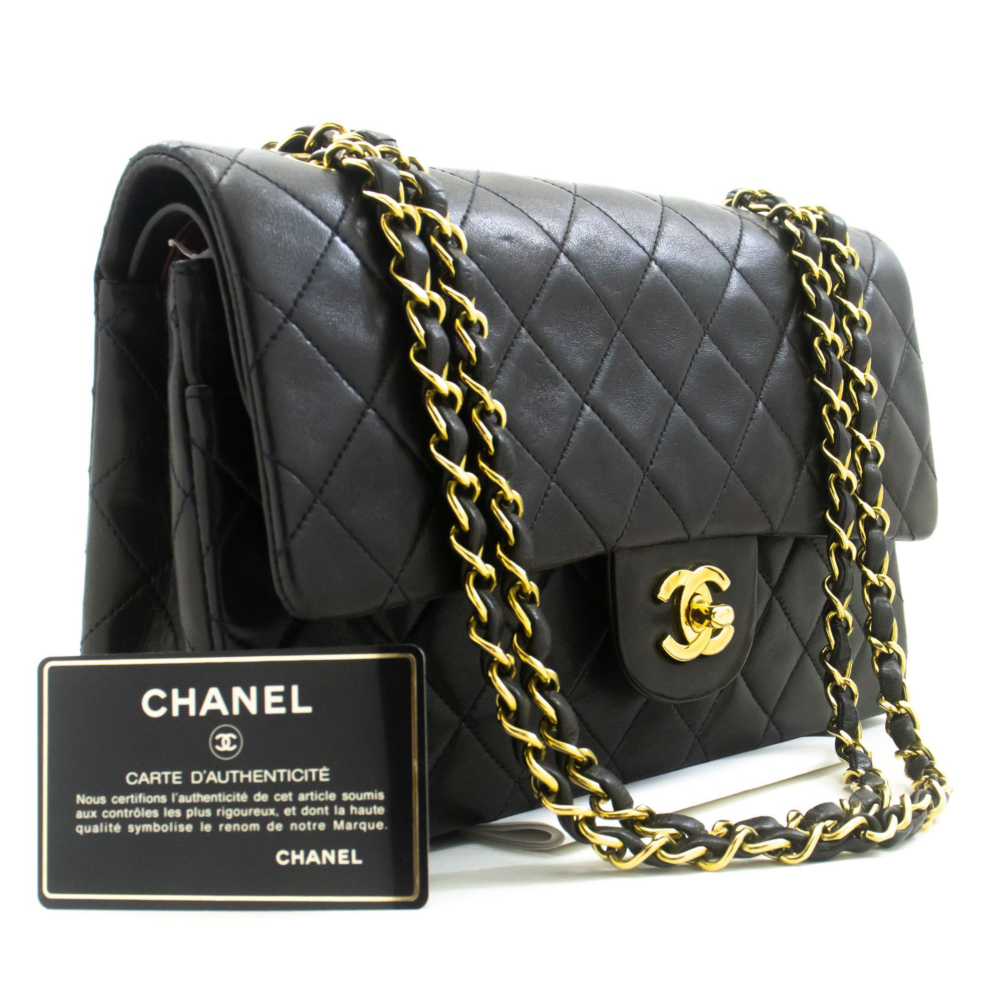 Chanel Black Leather Shoulder Bag (Pre-Owned) Size ONE SIZE - 4 Thumbnail