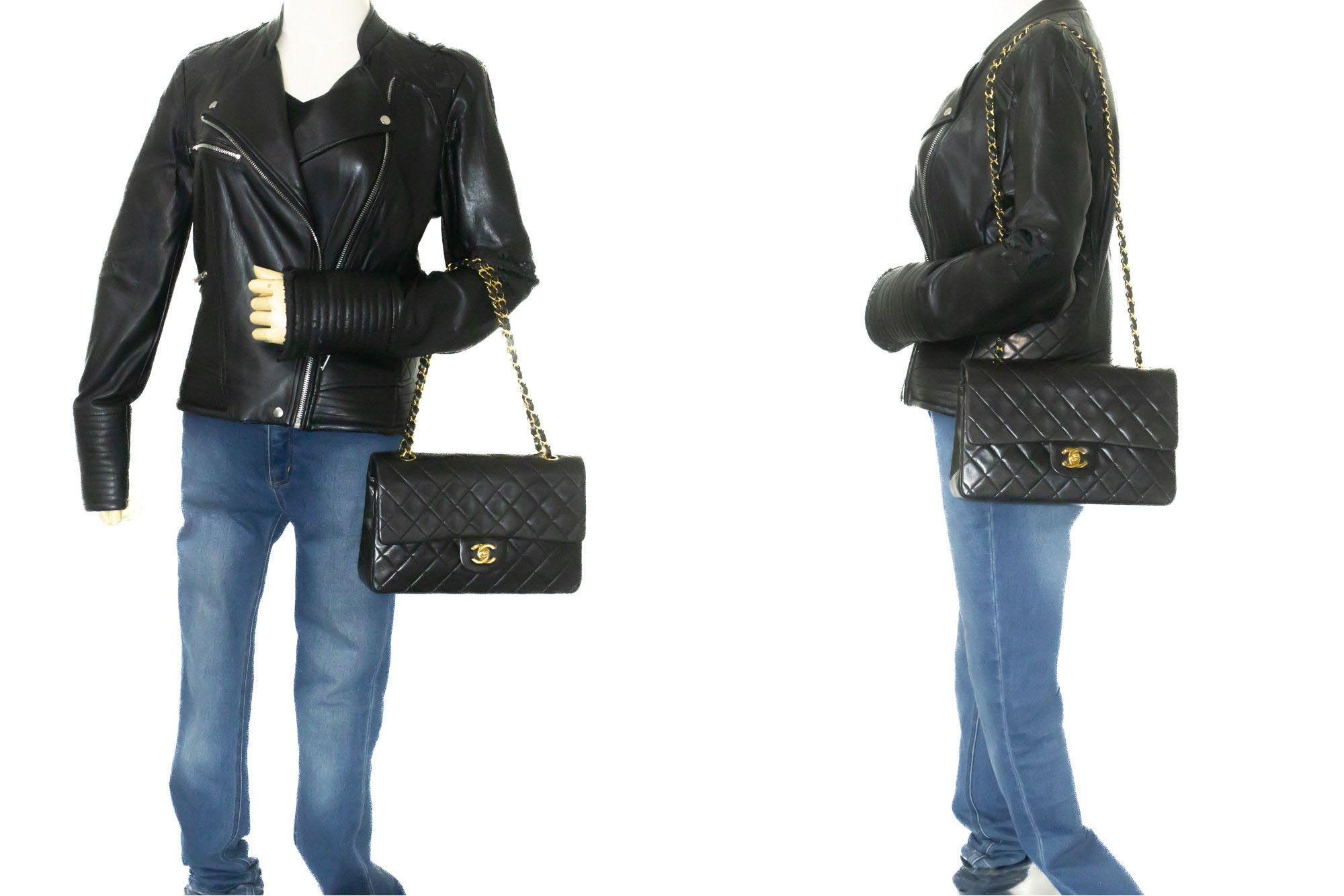 Chanel Black Leather Shoulder Bag (Pre-Owned) Size ONE SIZE - 11 Thumbnail