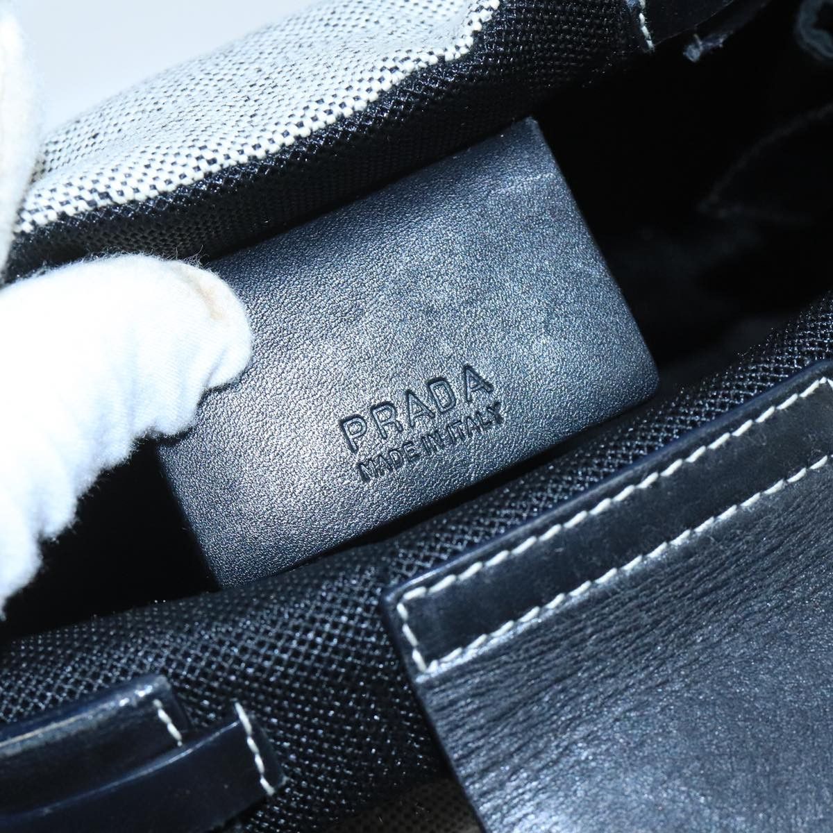 Prada Sports Grey Canvas Handbag (Pre-Owned) Size ONE SIZE - 13 Thumbnail