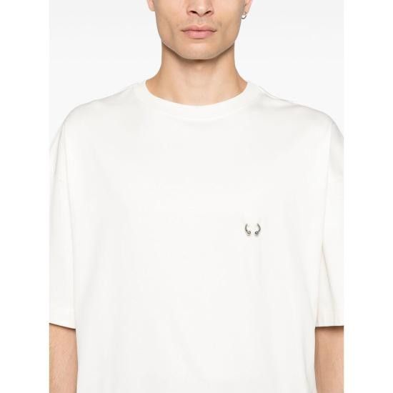 Mugler MUGLER Men T-Shirts TS0104 1014 WHITE Size US M / EU 48-50 / 2 - 2 Thumbnail