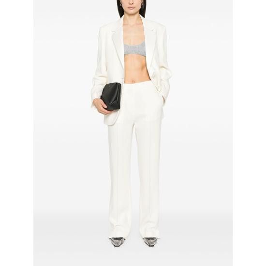 Golden Goose GOLDEN GOOSE Women Pants GWP02266 P001619 20103 WHITE Size 27" / US 4 / IT 40 - 4 Thumbnail