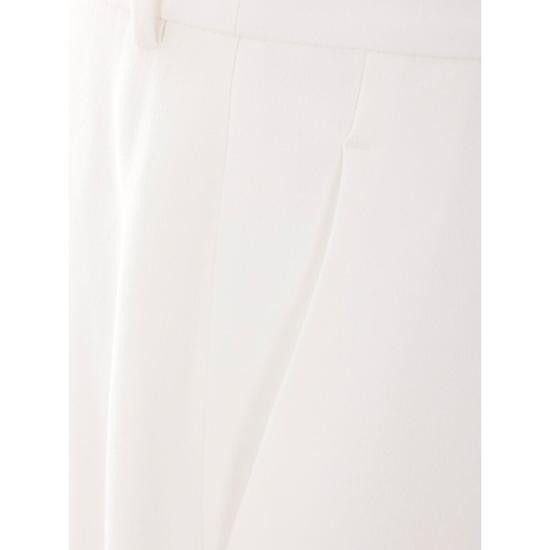 Ermanno Scervino ERMANNO SCERVINO Women Palazzo Pants D466P308ILM 14800 WHITE Size 27" / US 4 / IT 40 - 2 Thumbnail