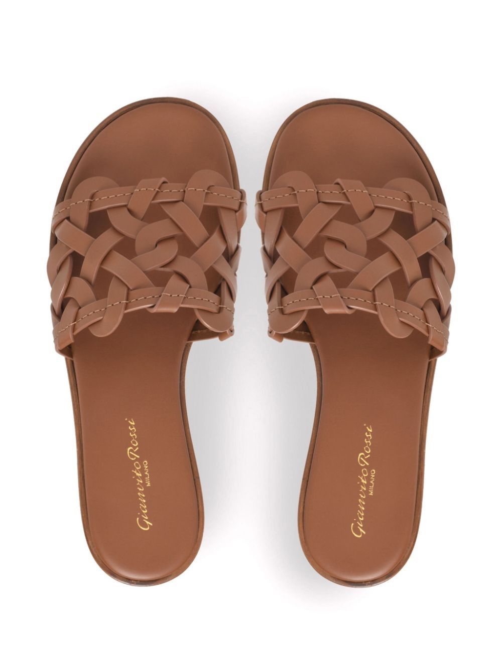 Gianvito Rossi AMALFI LEATHER FLAT SANDALS Size US 6 / IT 36 - 3 Thumbnail