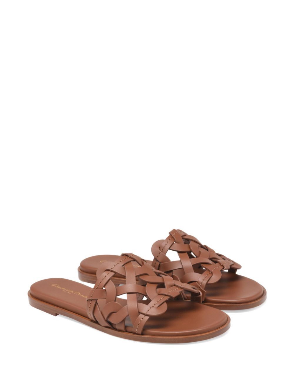 Gianvito Rossi AMALFI LEATHER FLAT SANDALS Size US 6 / IT 36 - 2 Thumbnail