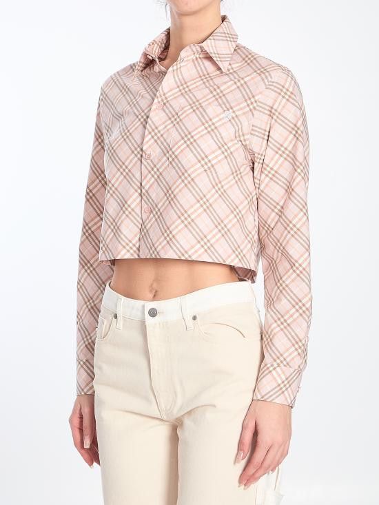 Burberry BURBERRY Women Shirts 8101126 PINK Size S / US 4 / IT 40 - 2 Thumbnail