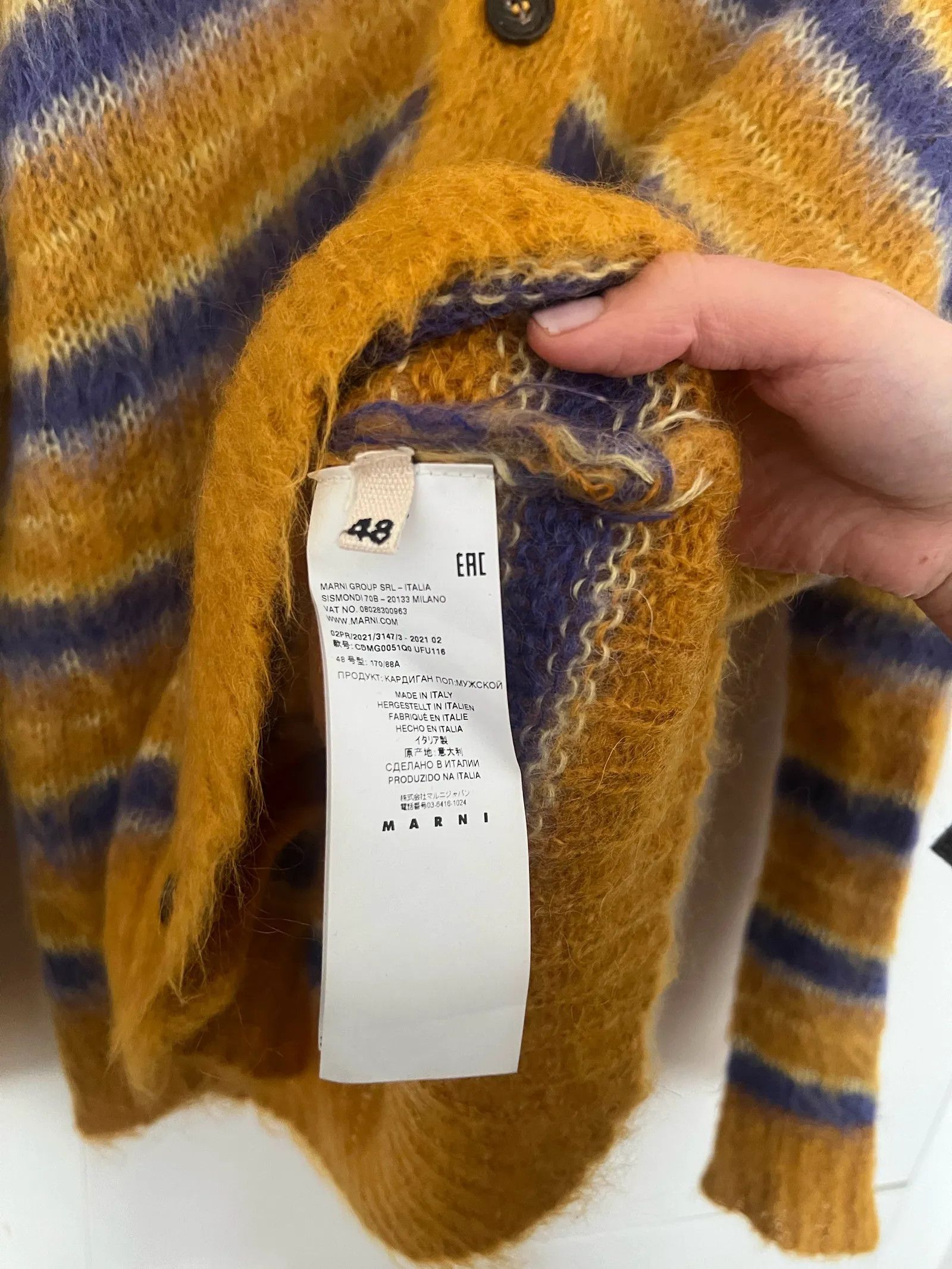 Marni Marni Marni mohair cardigan Cardigan Size US M / EU 48-50 / 2 - 3 Thumbnail