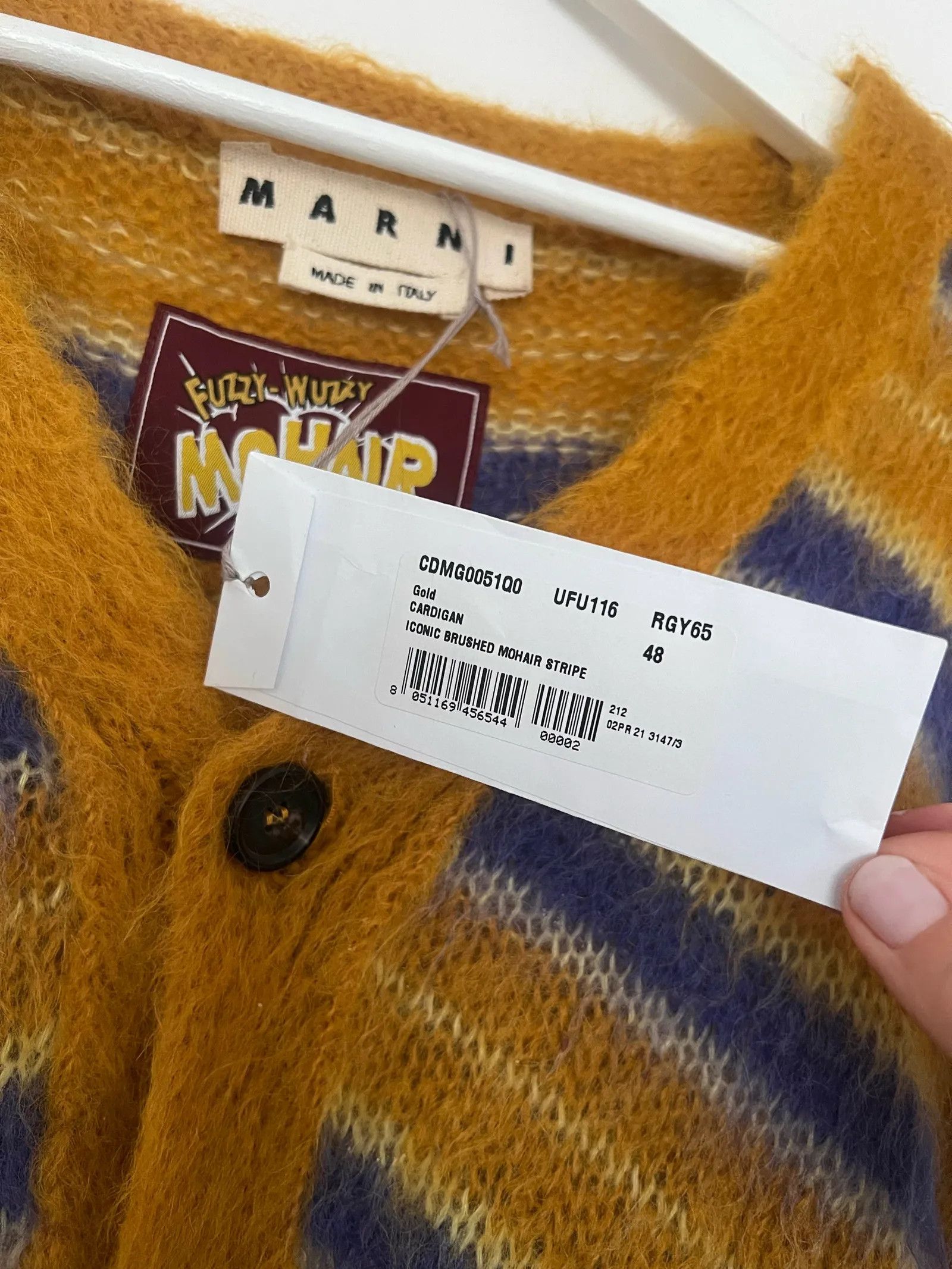 Marni Marni Marni mohair cardigan Cardigan Size US M / EU 48-50 / 2 - 4 Thumbnail