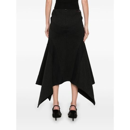 The Attico THE ATTICO Women Mid Skirts 250WCS00143 JJF007AA 877 BLACK Size 27" / US 4 / IT 40 - 3 Thumbnail