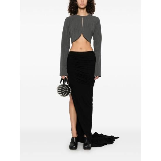 Rick Owens RICK OWENS Women Mid Skirts RP01E7366 JA 09 BLACK Size 27" / US 4 / IT 40 - 5 Thumbnail