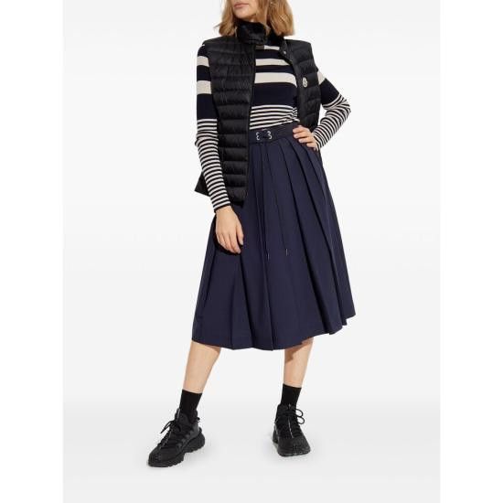 Moncler MONCLER Women Mid Skirts 54AUD 2D000 07 774 BLUE Size 28" / US 6 / IT 42 - 3 Thumbnail