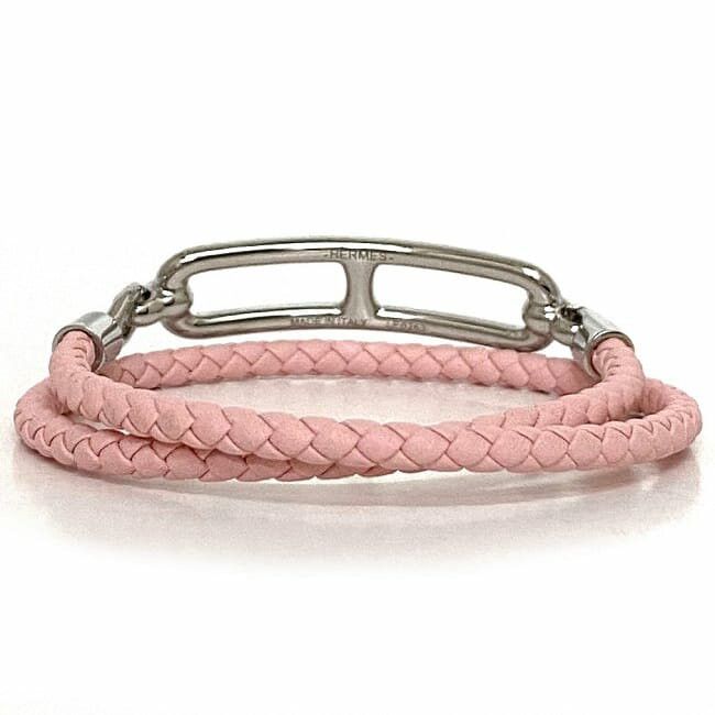 Hermes HERMES Bracelet Pink Leather Size ONE SIZE - 3 Thumbnail