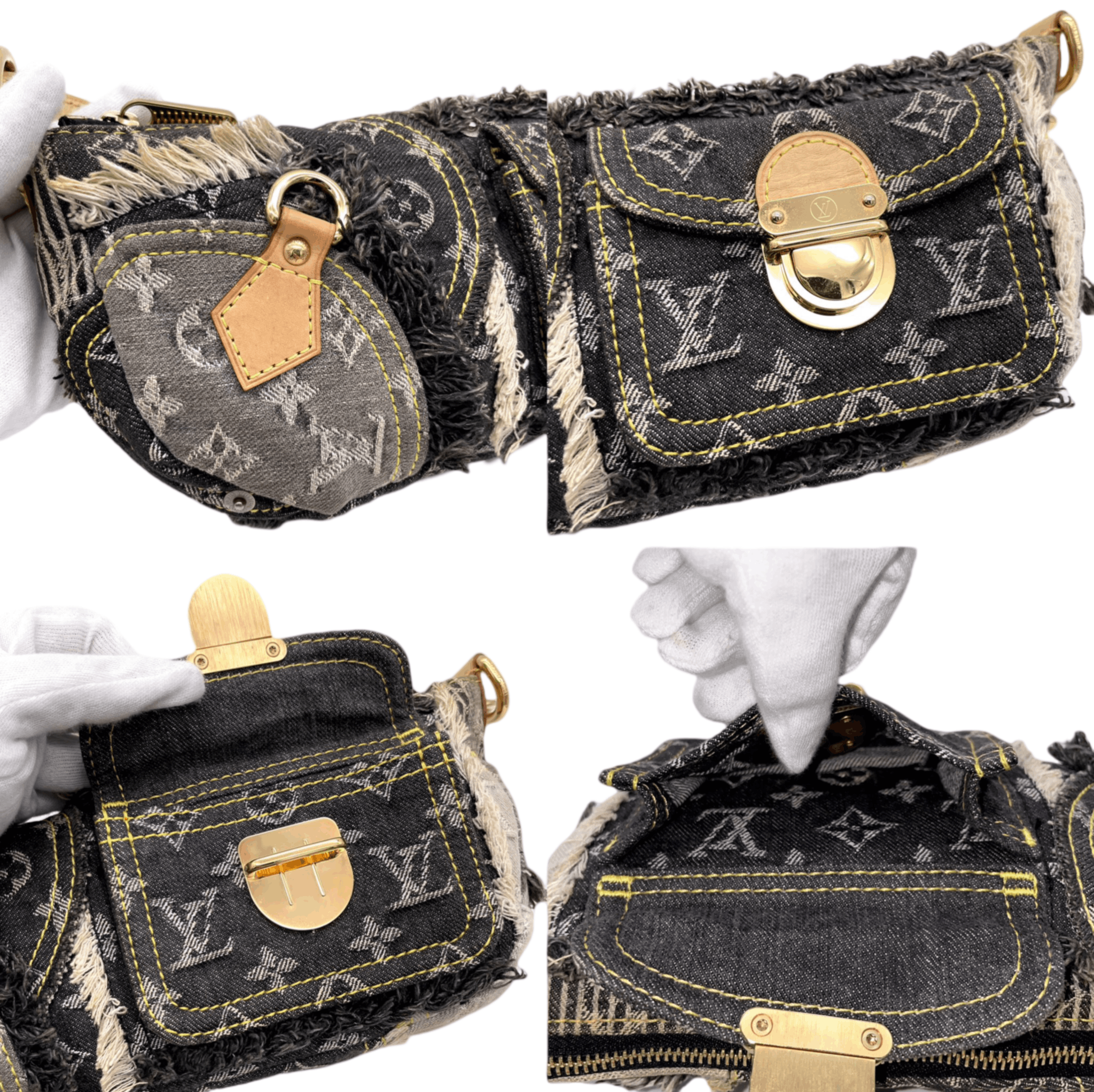 Louis Vuitton Louis Vuitton Monogram Denim Pouch Grip Shoulder Bag Size ONE SIZE - 9 Thumbnail