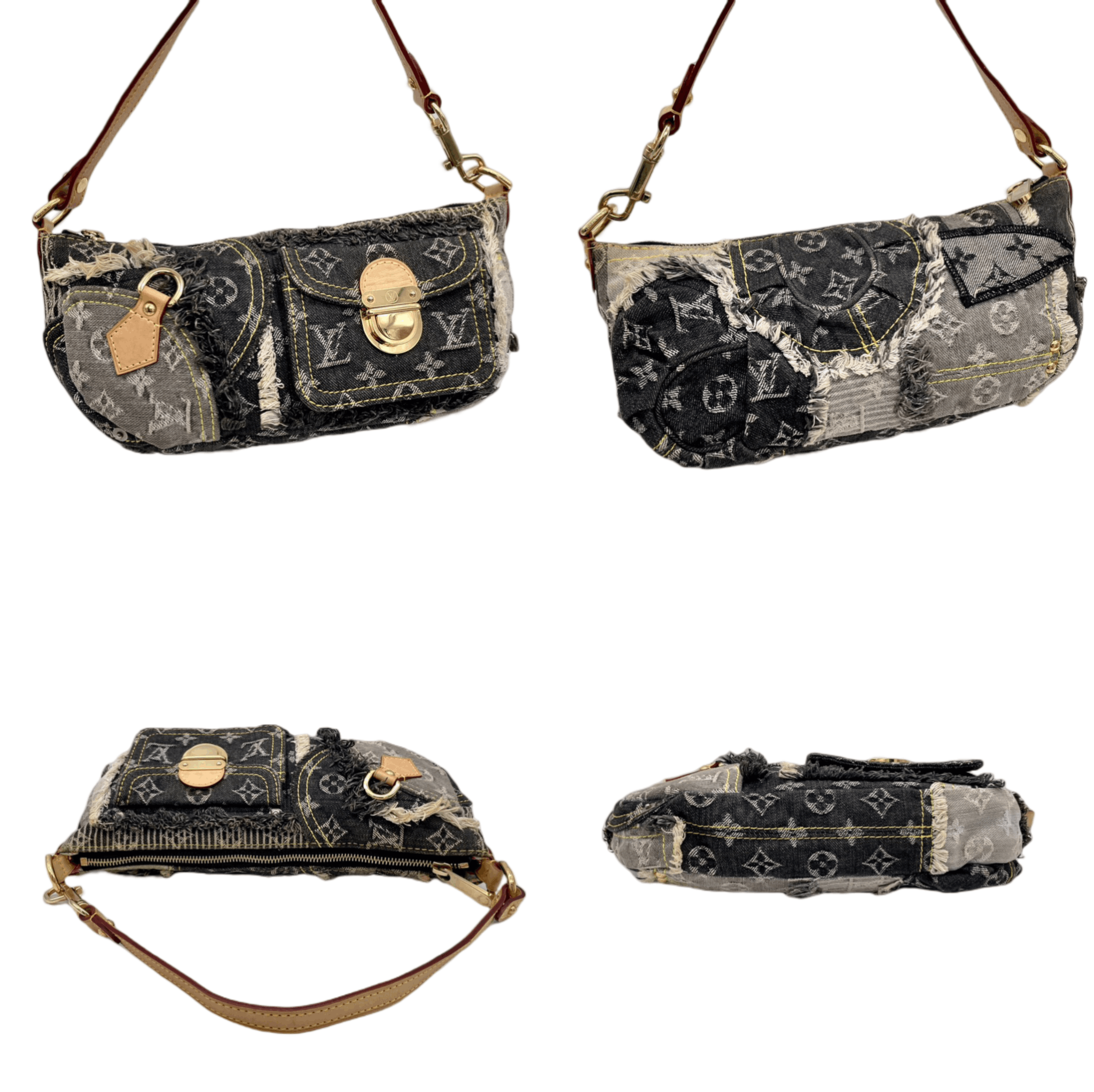 Louis Vuitton Louis Vuitton Monogram Denim Pouch Grip Shoulder Bag Size ONE SIZE - 7 Thumbnail