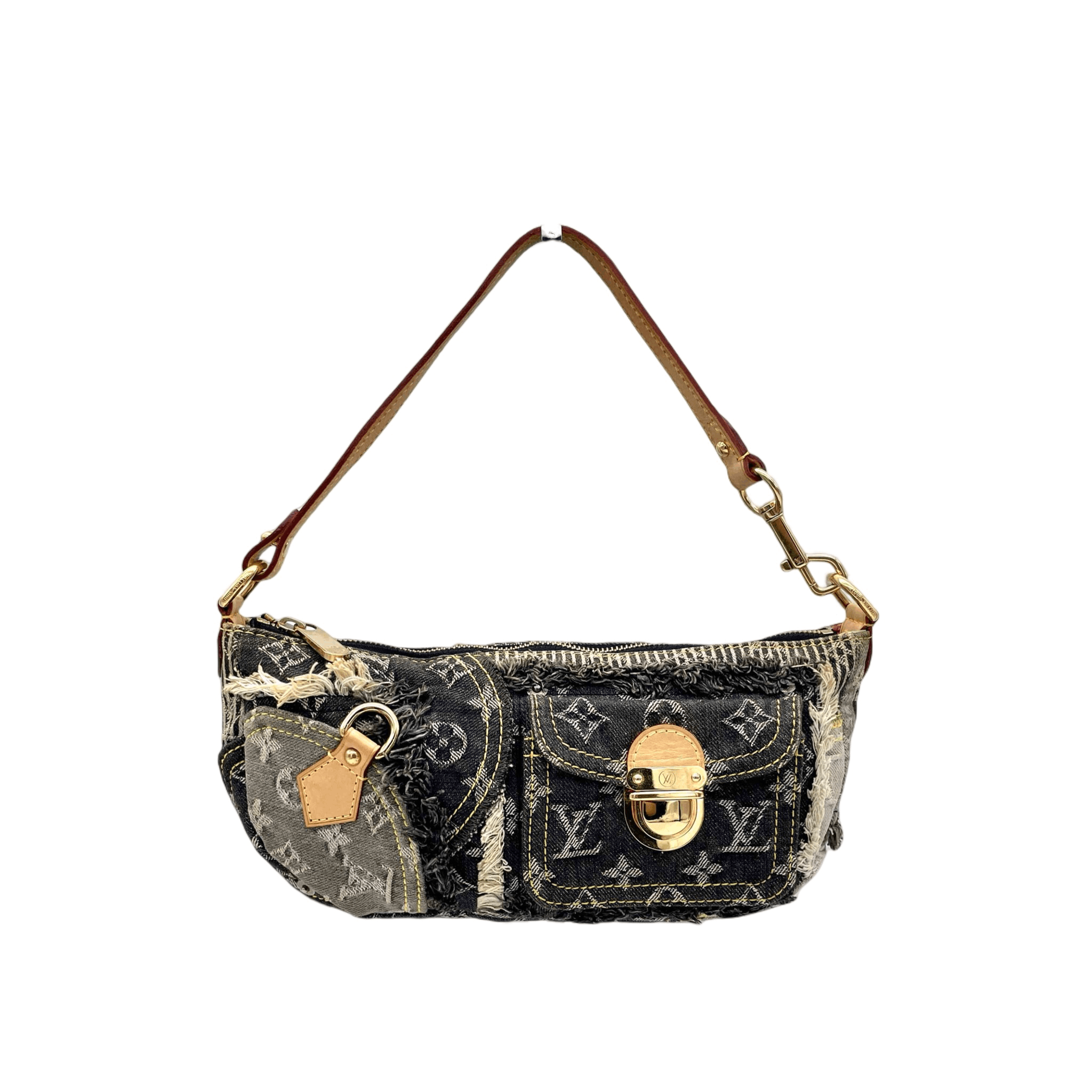 Louis Vuitton Louis Vuitton Monogram Denim Pouch Grip Shoulder Bag Size ONE SIZE - 4 Thumbnail