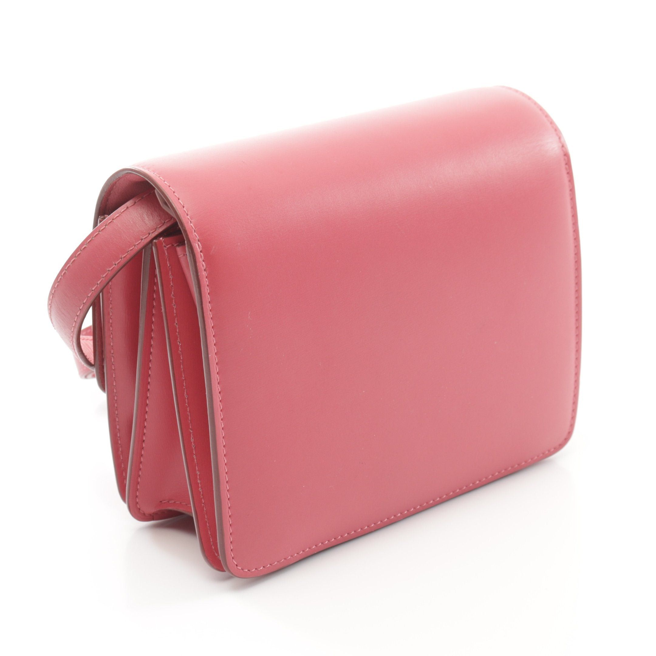 Celine Celine Classic Small Shoulder Bag Leather Pink Size ONE SIZE - 2 Thumbnail