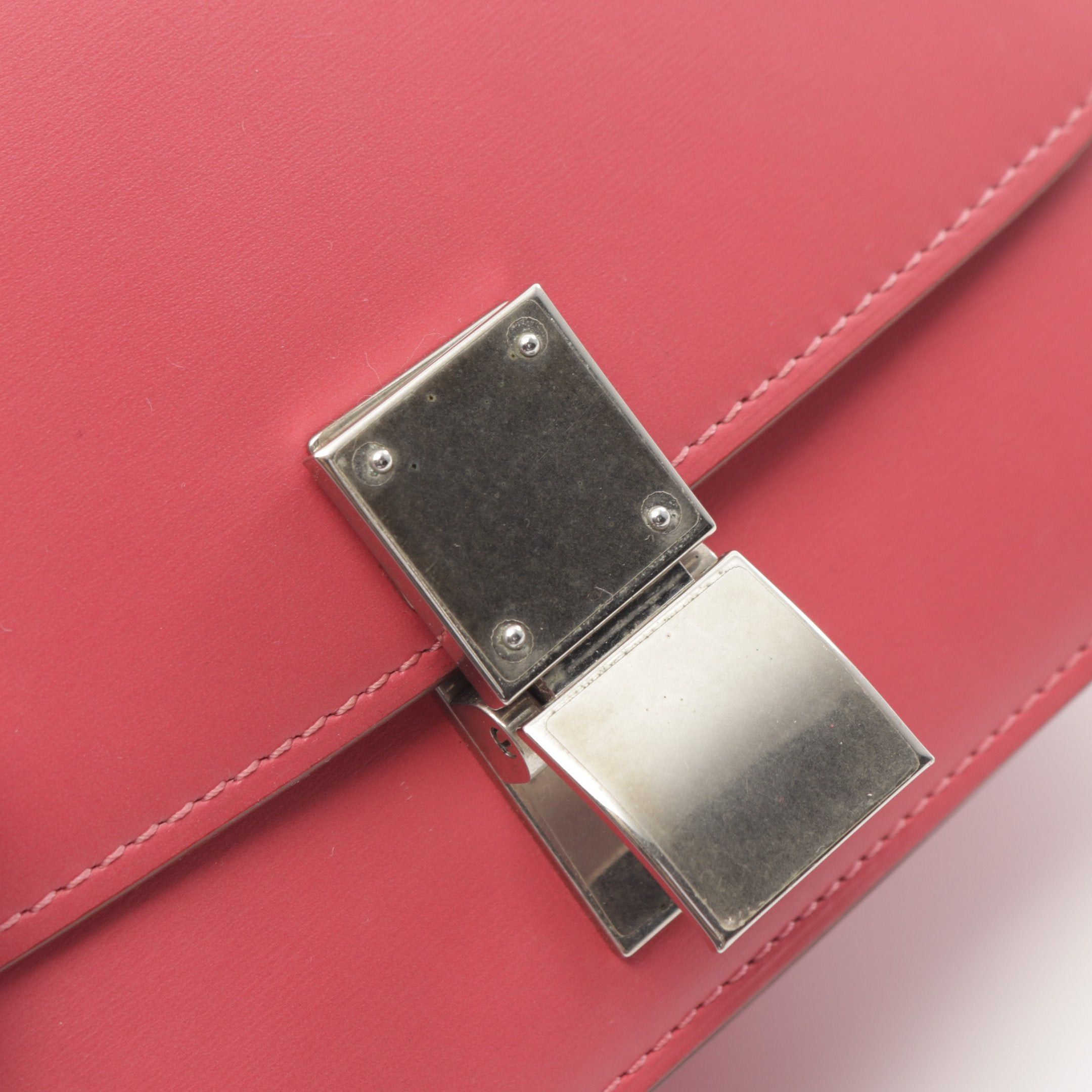 Celine Celine Classic Small Shoulder Bag Leather Pink Size ONE SIZE - 6 Thumbnail