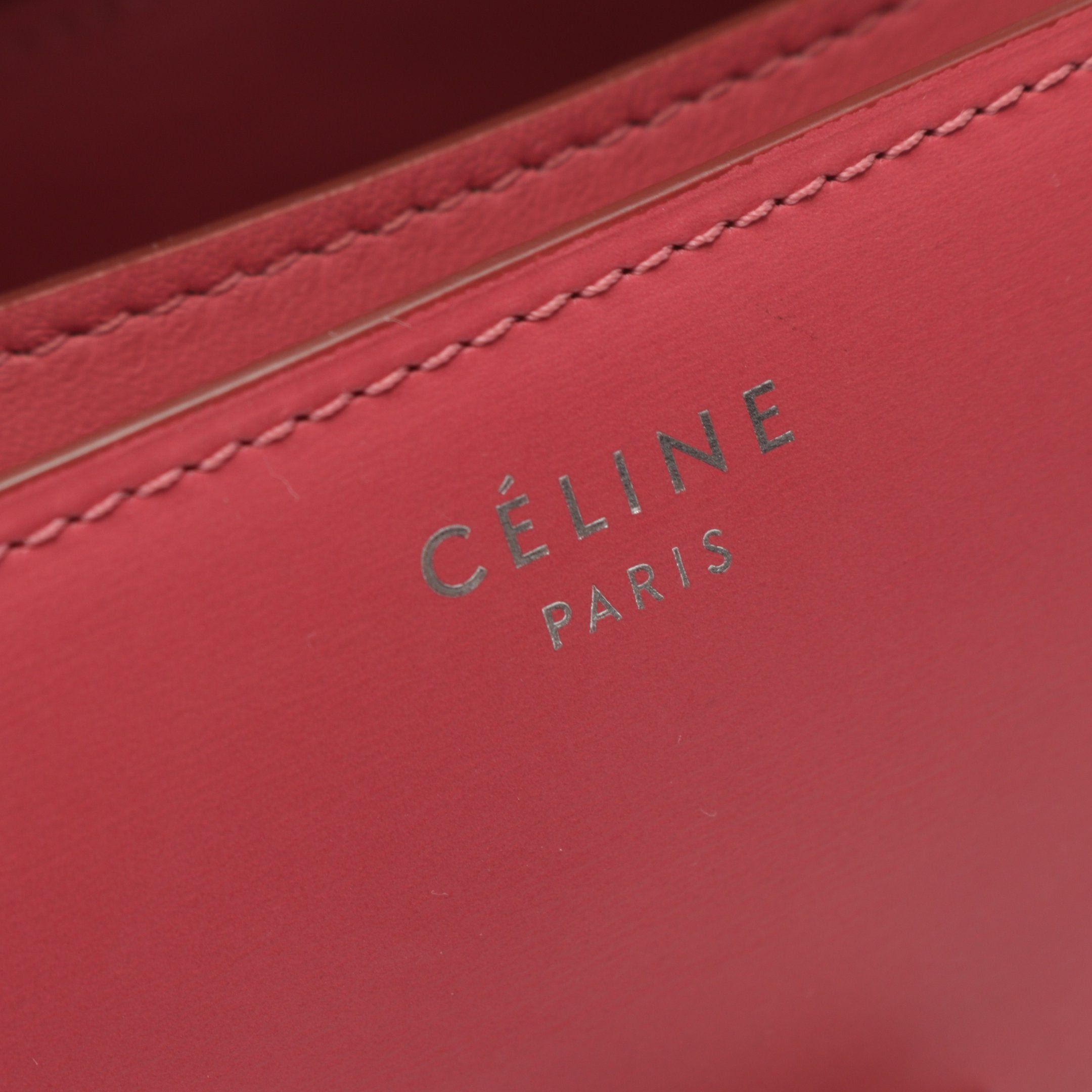 Celine Celine Classic Small Shoulder Bag Leather Pink Size ONE SIZE - 4 Thumbnail