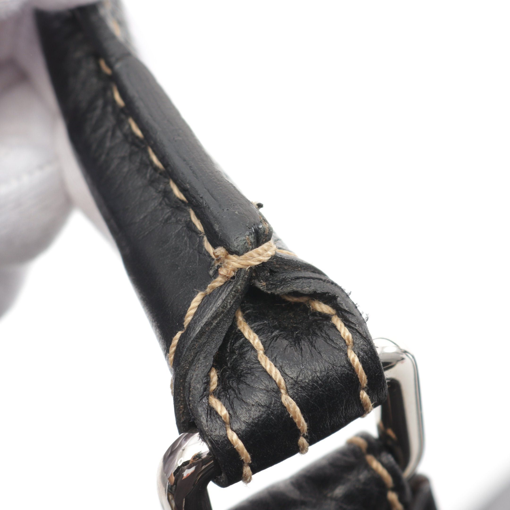 Chanel Chanel Logo Fringe Handbag Leather Black Silver Hardware Tassel Size ONE SIZE - 6 Thumbnail