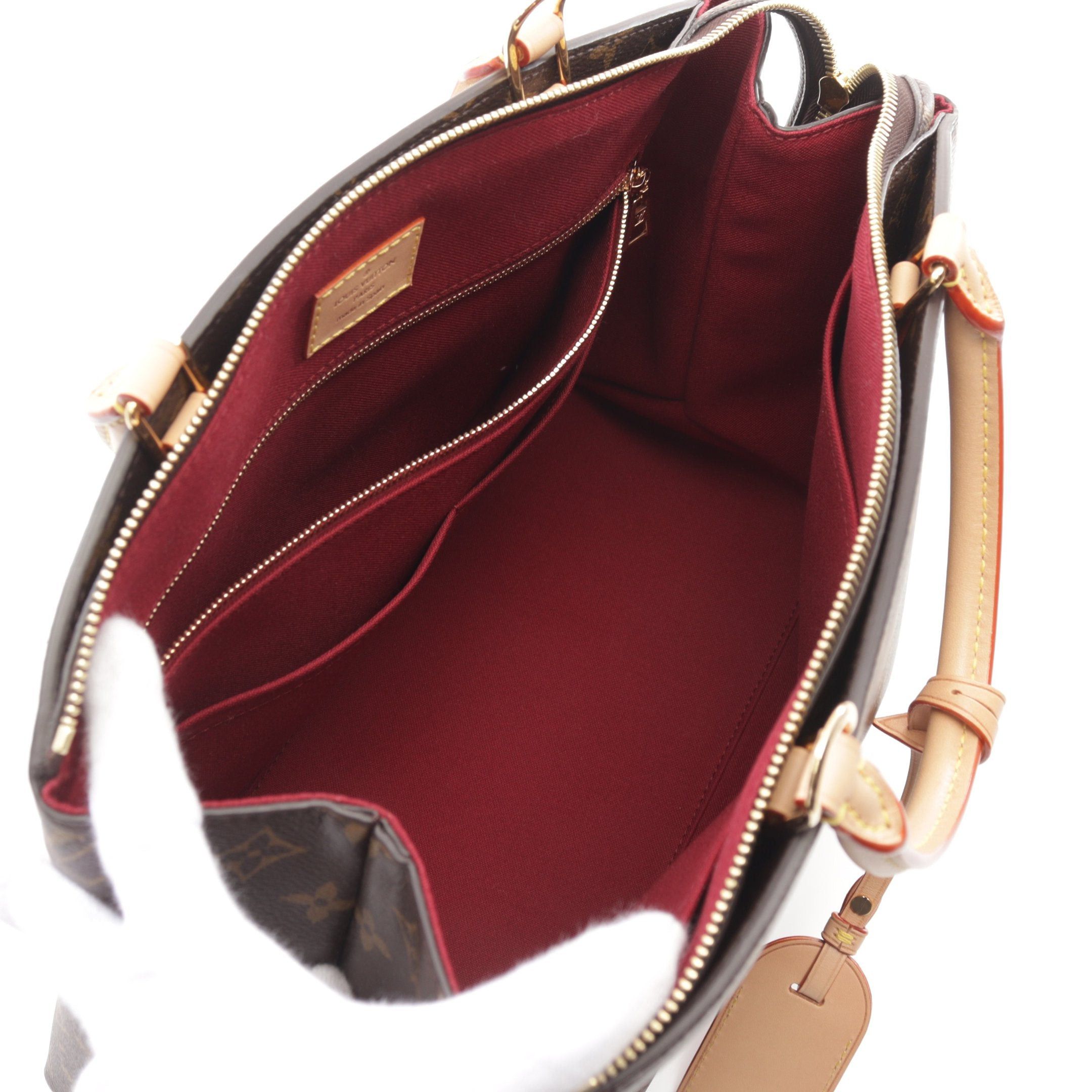 Louis Vuitton Louis Vuitton Petit Palais Mm Monogram Handbag Leather Brown Size ONE SIZE - 3 Thumbnail