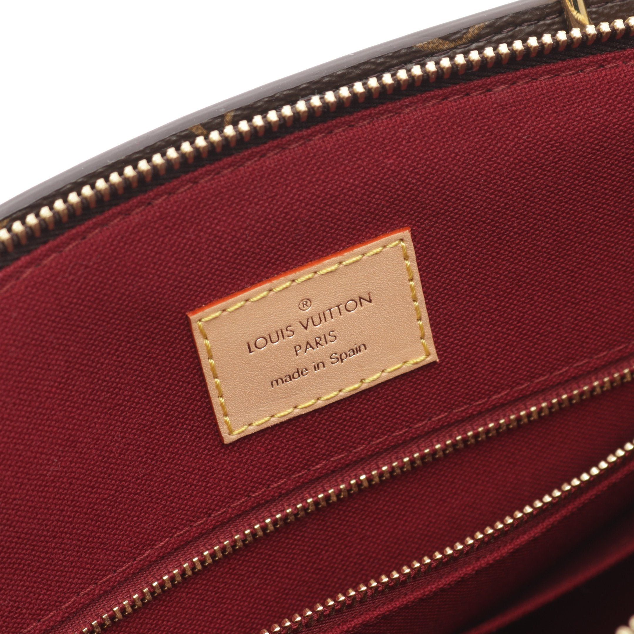 Louis Vuitton Louis Vuitton Petit Palais Mm Monogram Handbag Leather Brown Size ONE SIZE - 4 Thumbnail