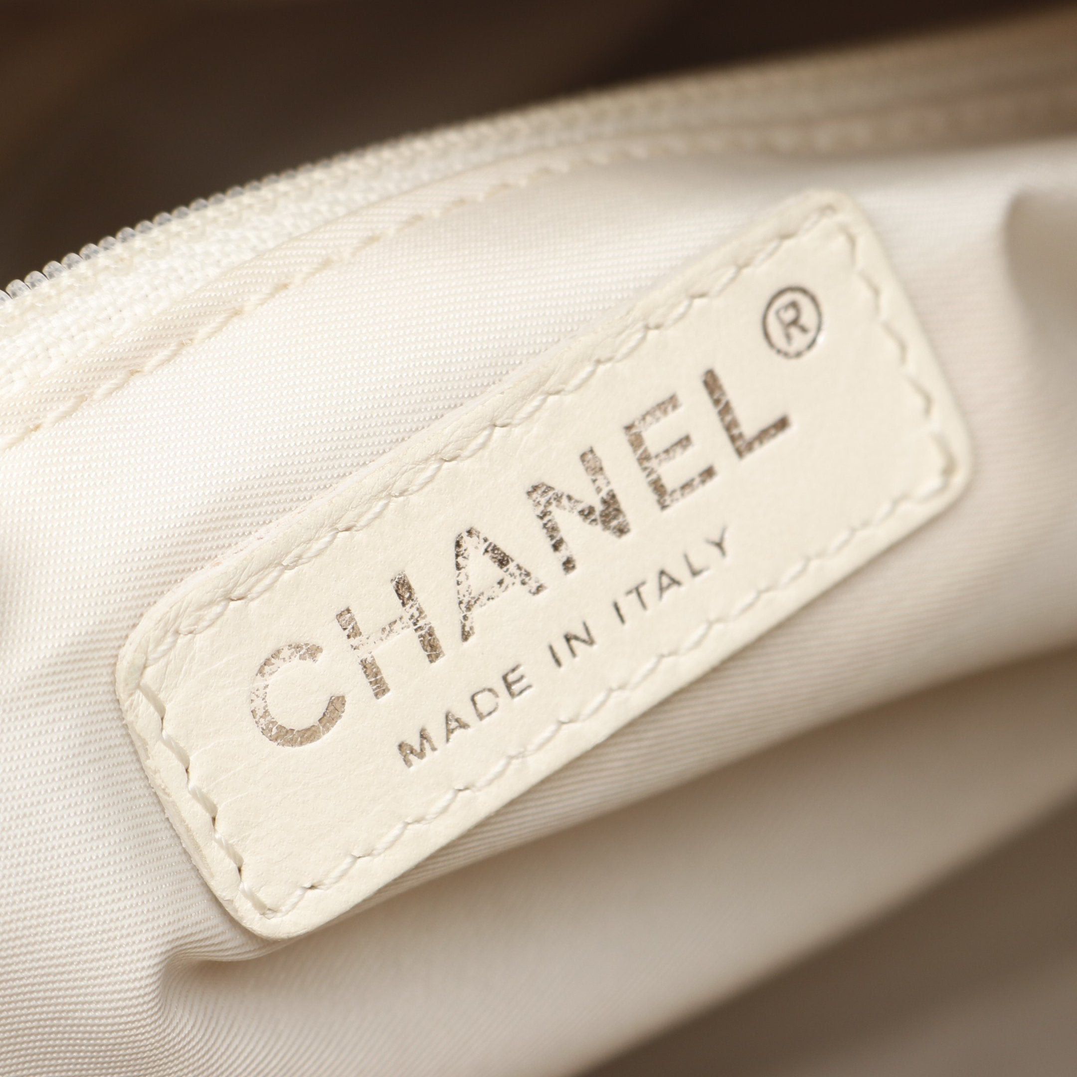 Chanel Chanel Paris Biarritz Pm Handbag Tote Bag Coated Canvas Leather Gold Beige Silver Hardware Size ONE SIZE - 4 Thumbnail