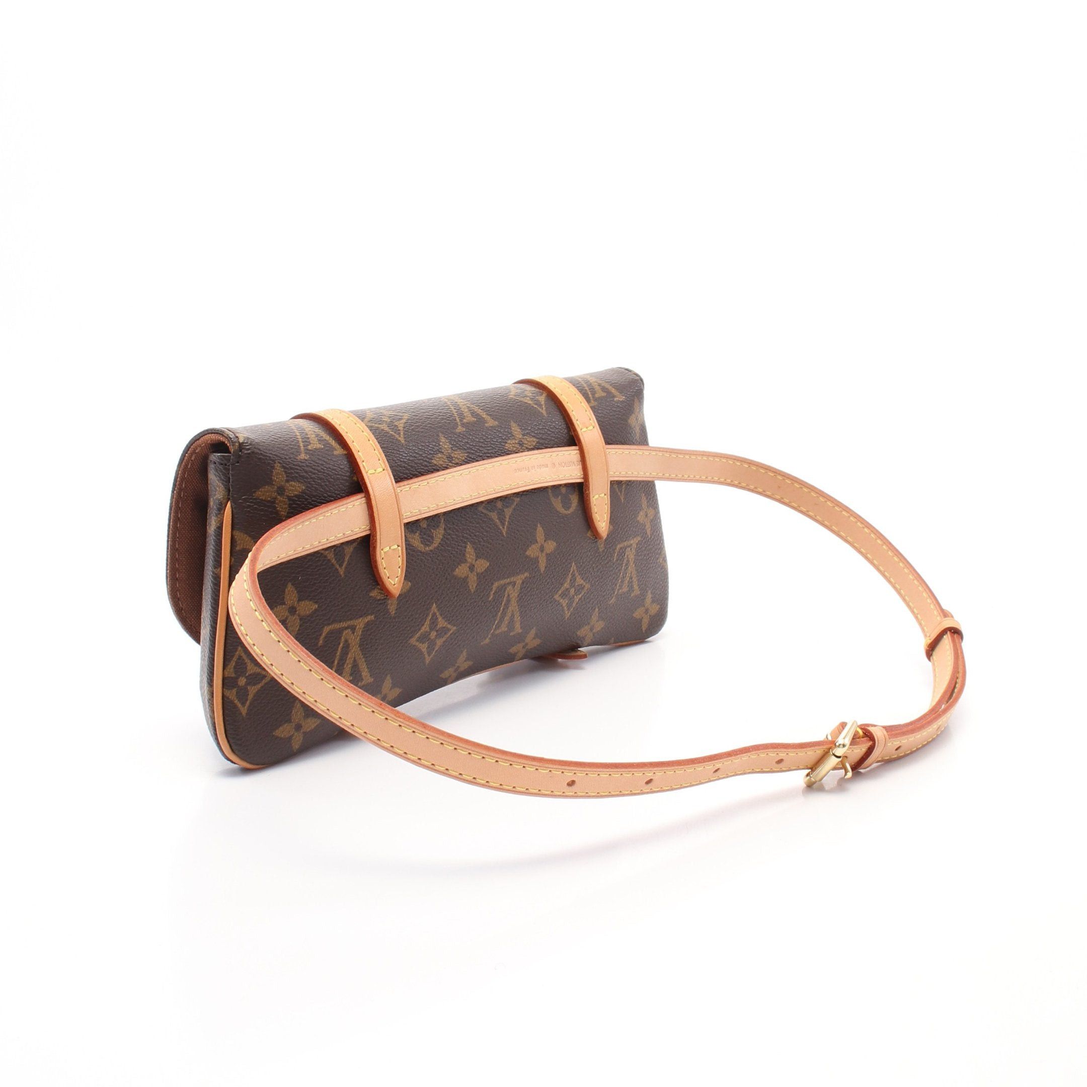 Louis Vuitton Louis Vuitton Pochette Murrell Monogram Body Bag Waist Leather Brown Size ONE SIZE - 2 Thumbnail
