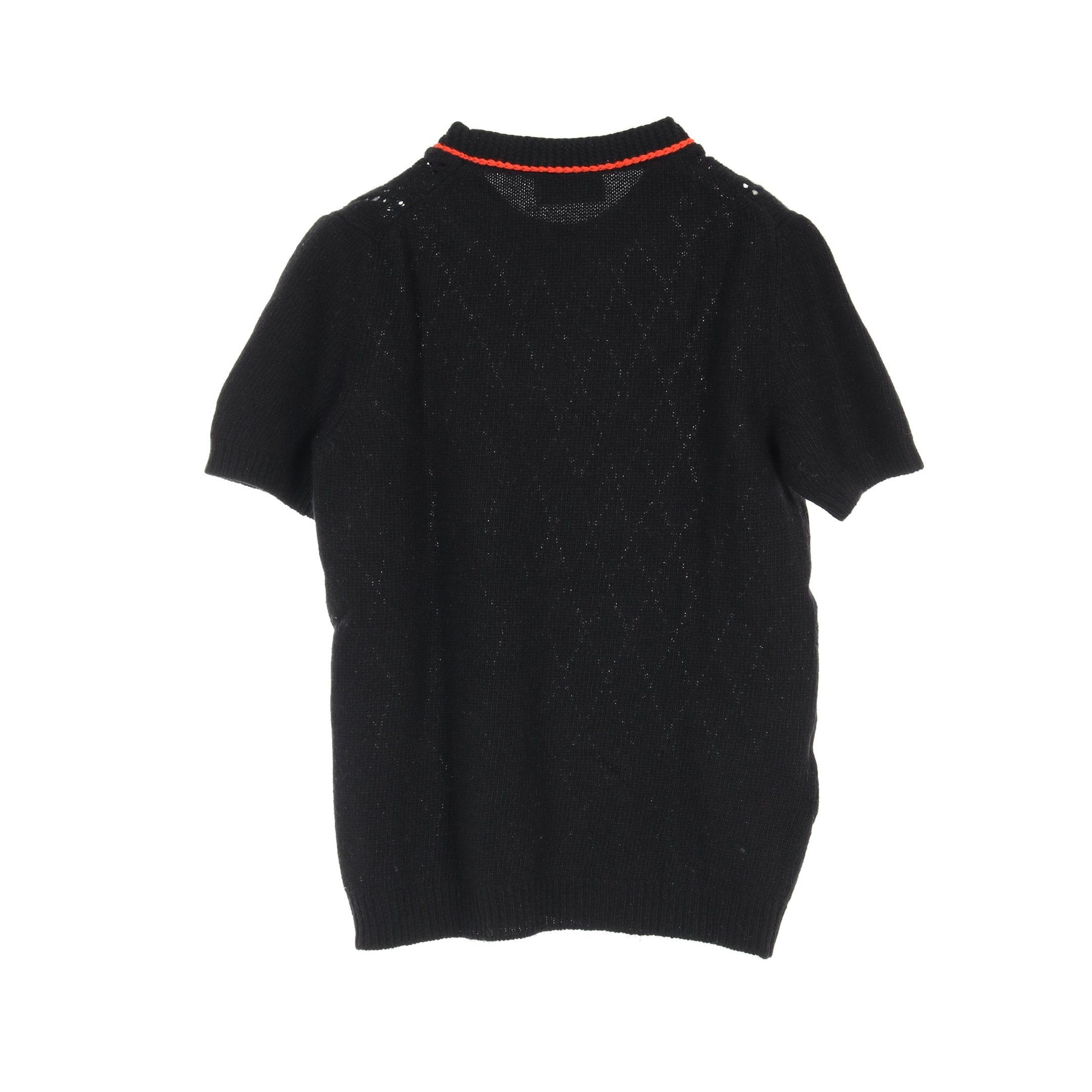 Prada Prada Knit Wool Cashmere Black Red Size ONE SIZE - 2 Thumbnail