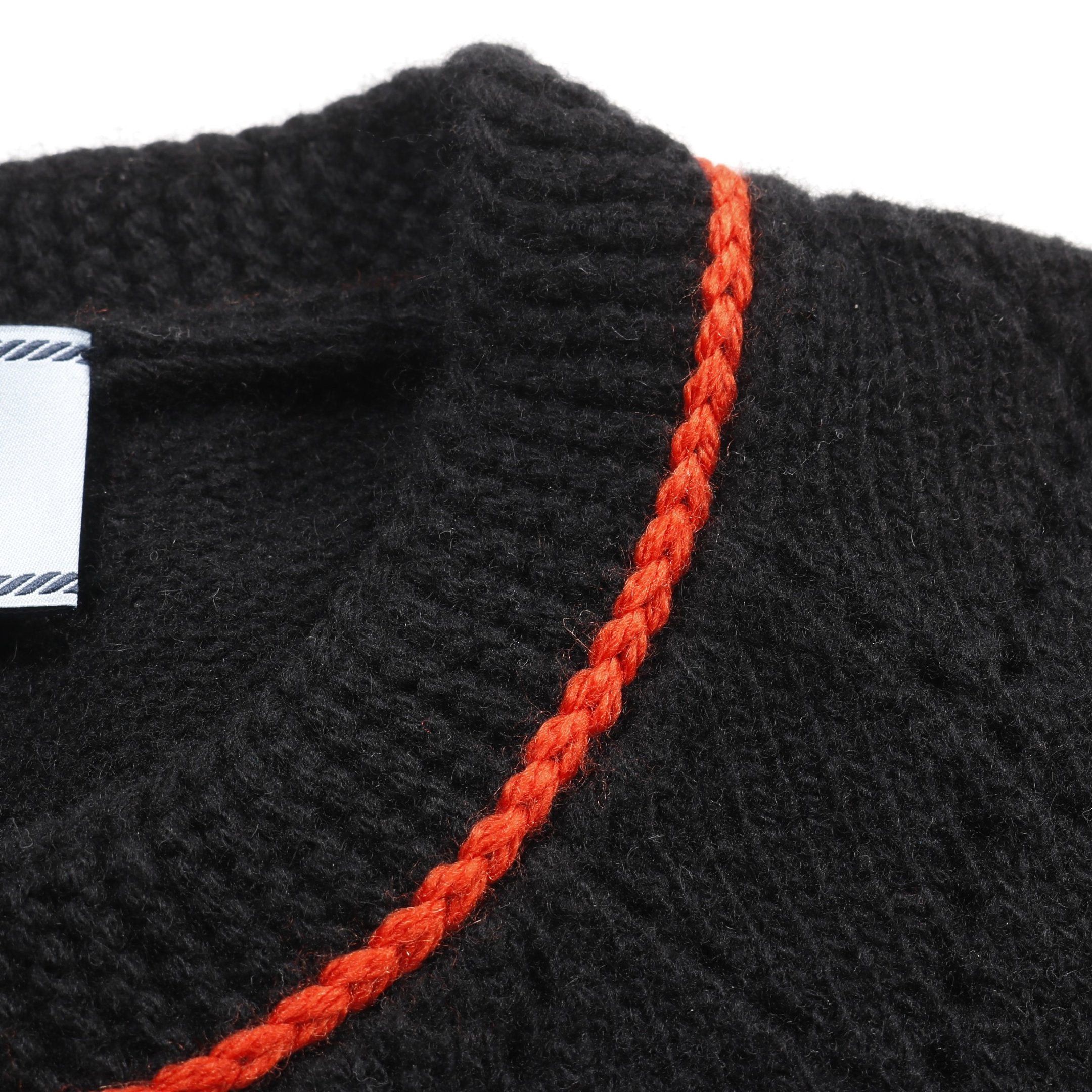 Prada Prada Knit Wool Cashmere Black Red Size ONE SIZE - 7 Thumbnail