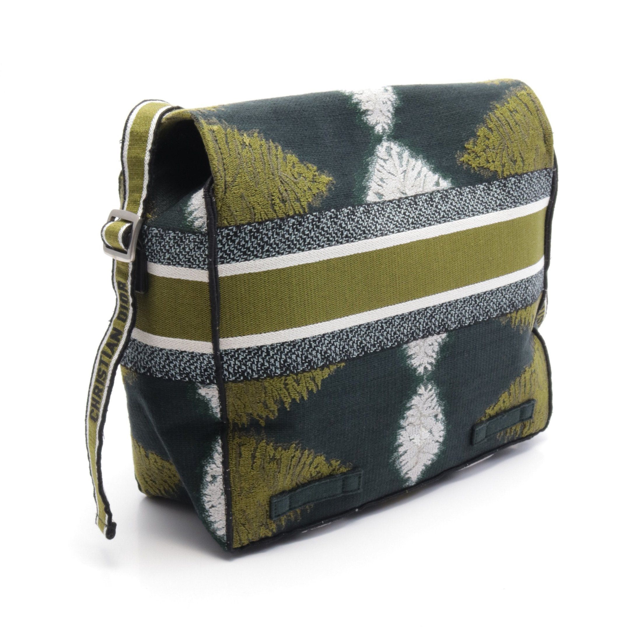 Dior Dior Dior Camp Shoulder Bag Canvas Khaki Green Dark Multicolor Size ONE SIZE - 2 Thumbnail