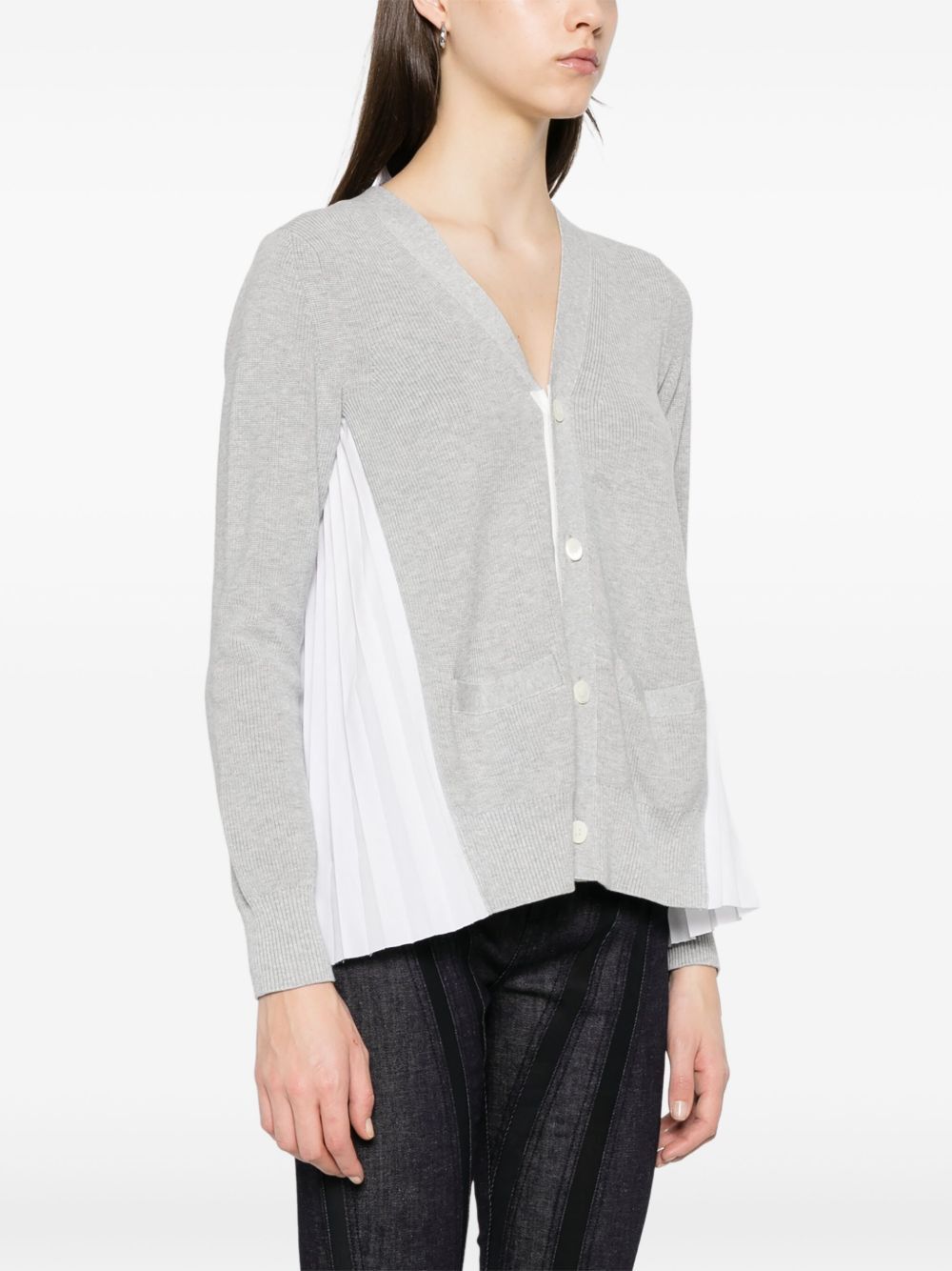 Sacai V-NECKED CARDIGAN Size XL / US 12-14 / IT 48-50 - 5 Thumbnail
