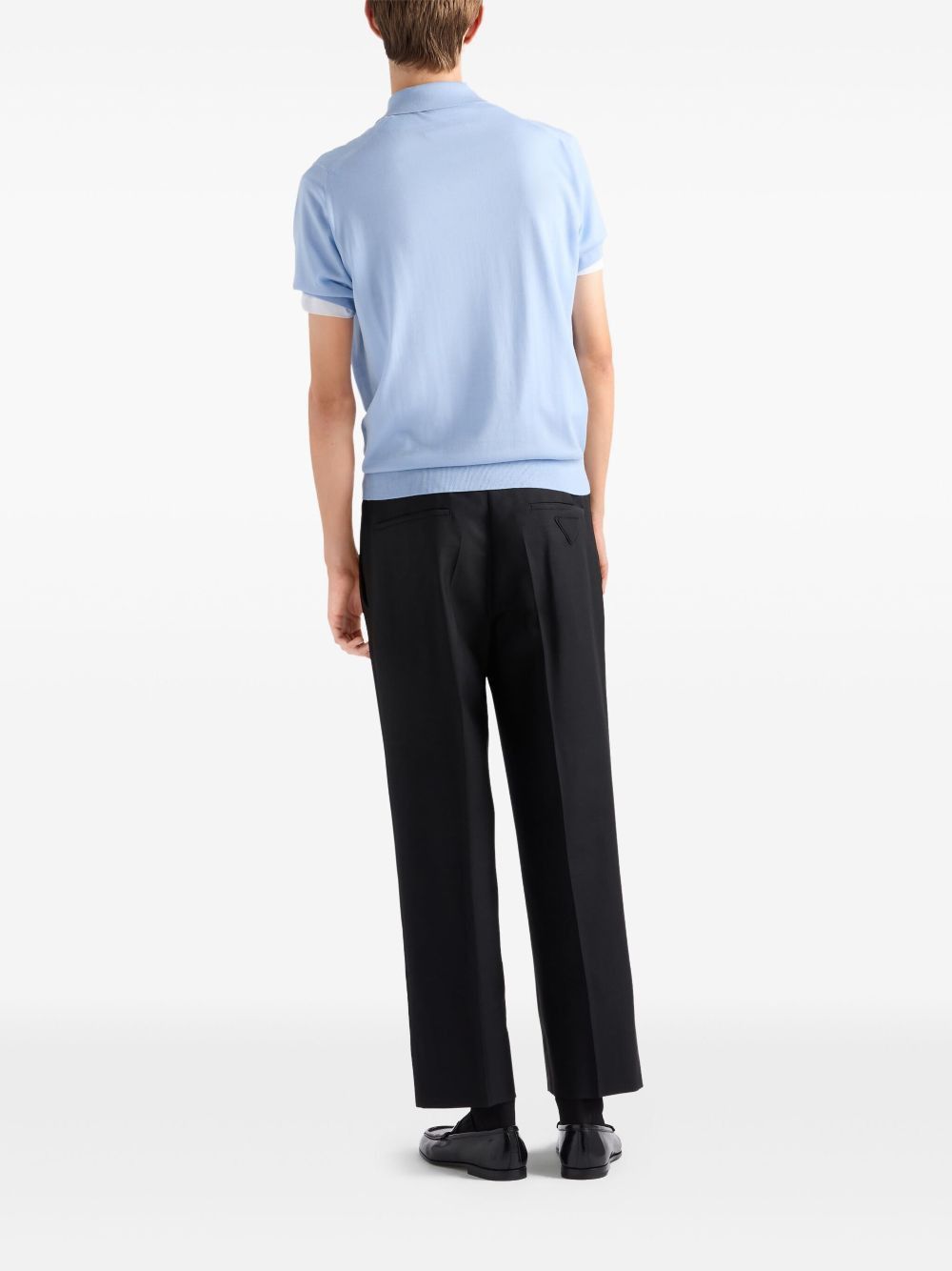 Prada LOGO WOOL POLO SHIRT Size US L / EU 52-54 / 3 - 5 Thumbnail