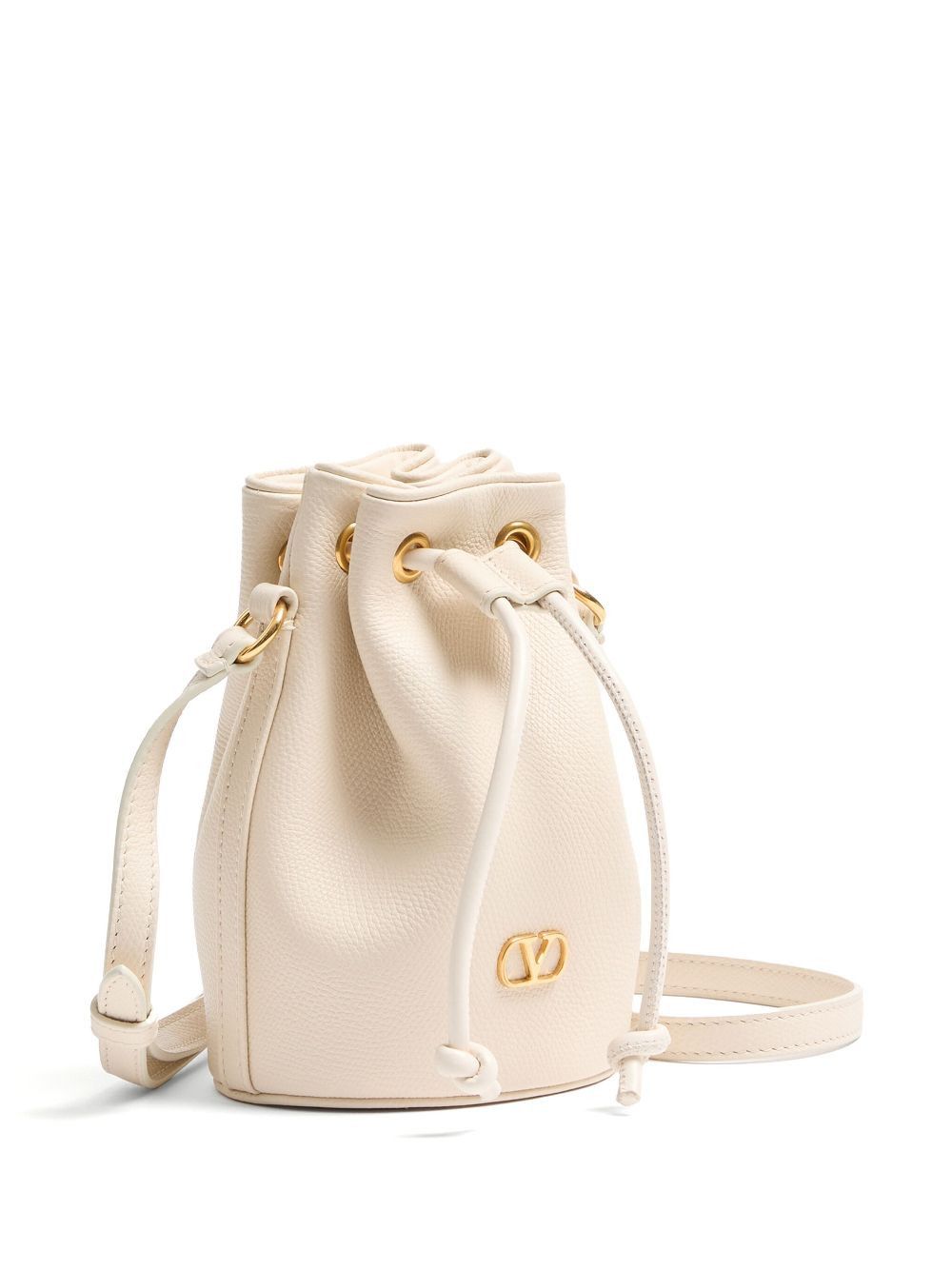 Valentino VLOGO SIGNATURE MINI LEATHER BUCKET BAG Size ONE SIZE - 3 Thumbnail