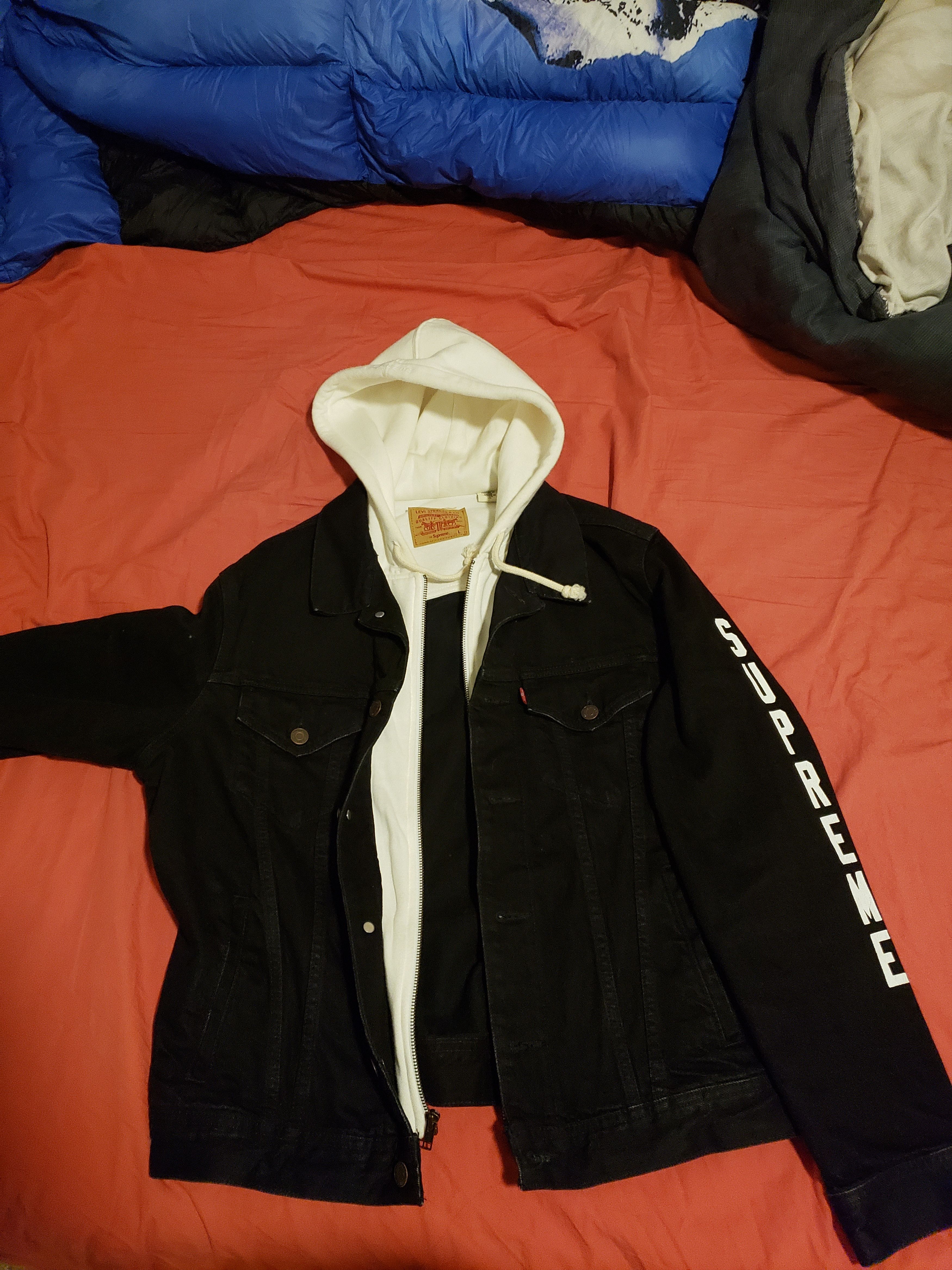 Levi's × Supreme Supreme Levis Hooded denim Jacket | Grailed
