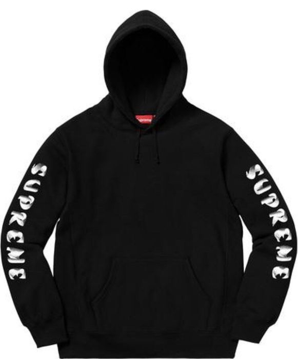 Supreme gradient sleeve hooded sweatshirt | Grailed