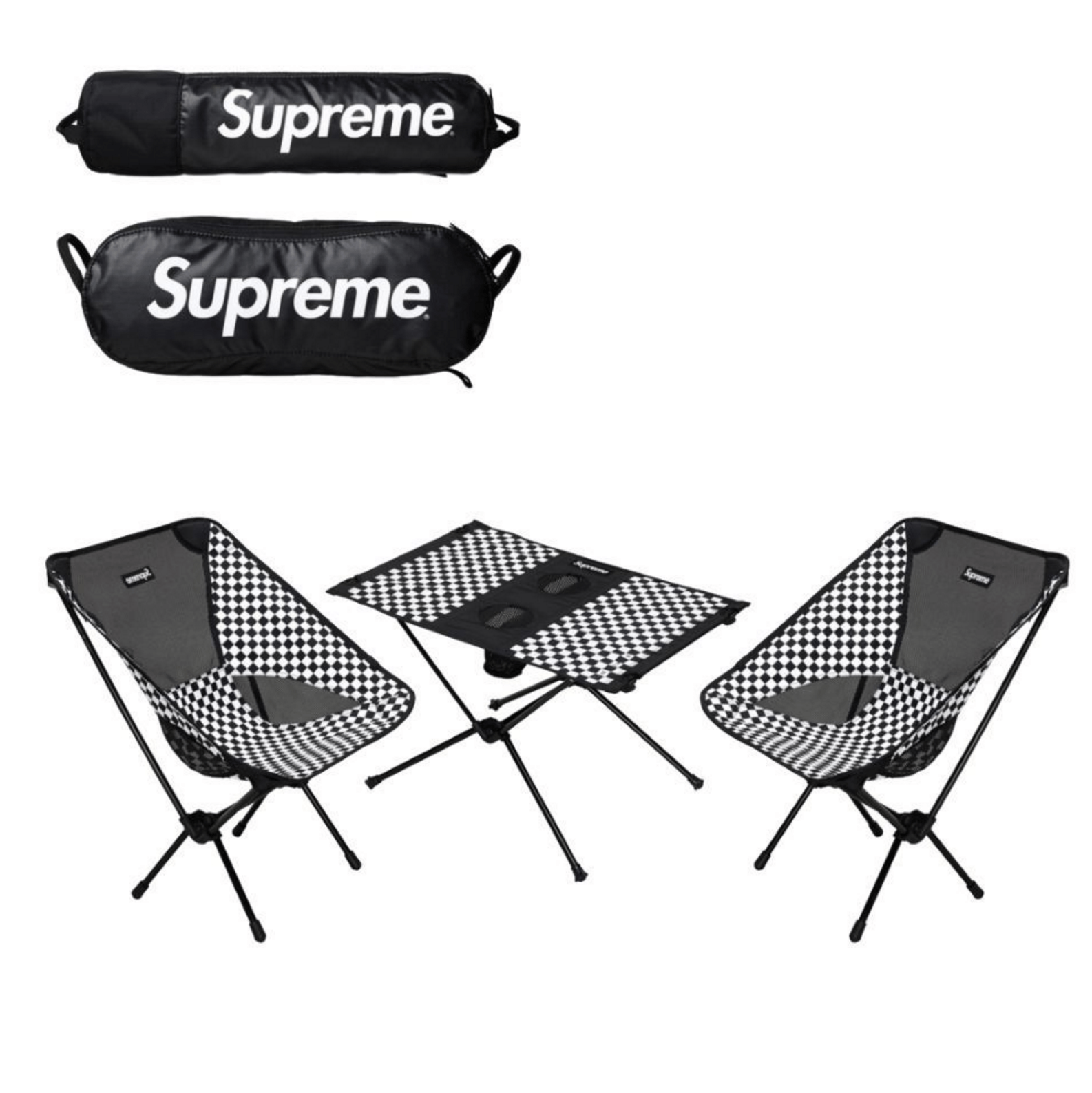 Supreme Supreme Helinox Checkerbox Camping Set 2 Chairs 1 Table Grailed