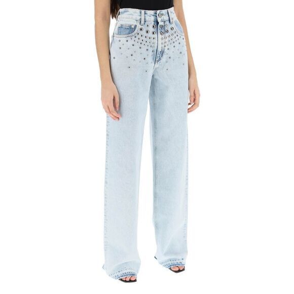 Alessandra Rich Jeans With Studs Size 28" / US 6 / IT 42 - 2 Thumbnail