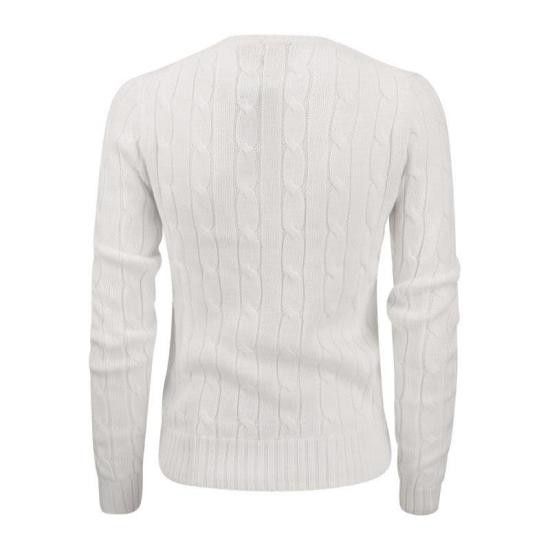 Polo Ralph Lauren POLO RALPH LAUREN Women Sweater 211891640 WHITE Size XS / US 0-2 / IT 36-38 - 2 Thumbnail