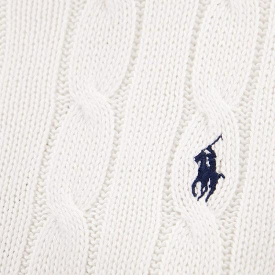 Polo Ralph Lauren POLO RALPH LAUREN Women Sweater 211891640 WHITE Size L / US 10 / IT 46 - 4 Thumbnail