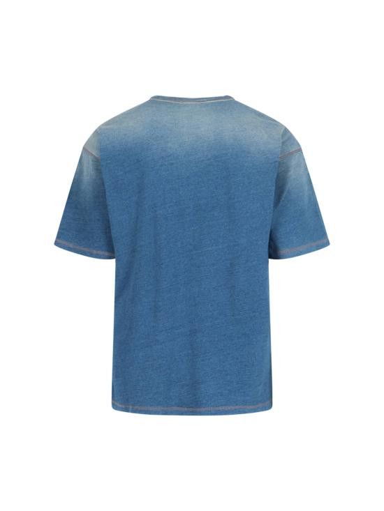 Diesel DIESEL Men T-Shirts A16186 0GIAU 01 Blue Size US L / EU 52-54 / 3 - 2 Thumbnail