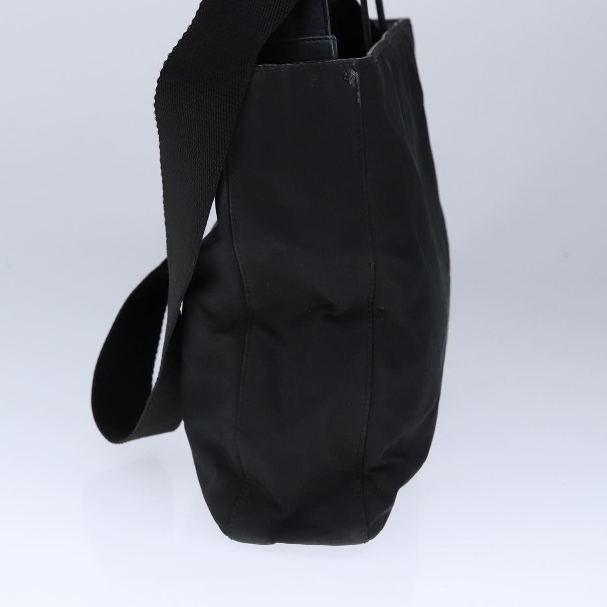 Prada Saffiano Black Synthetic Handbag (Pre-Owned) Size ONE SIZE - 4 Thumbnail