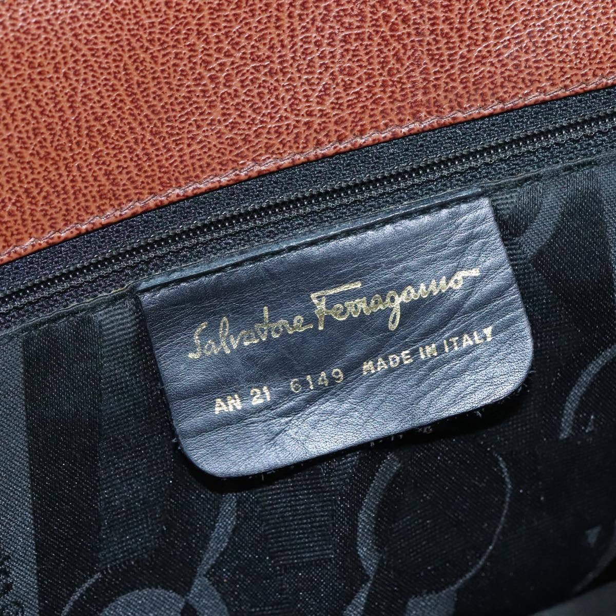 Salvatore Ferragamo Brown Leather Tote Bag (Pre-Owned) Size ONE SIZE - 13 Thumbnail