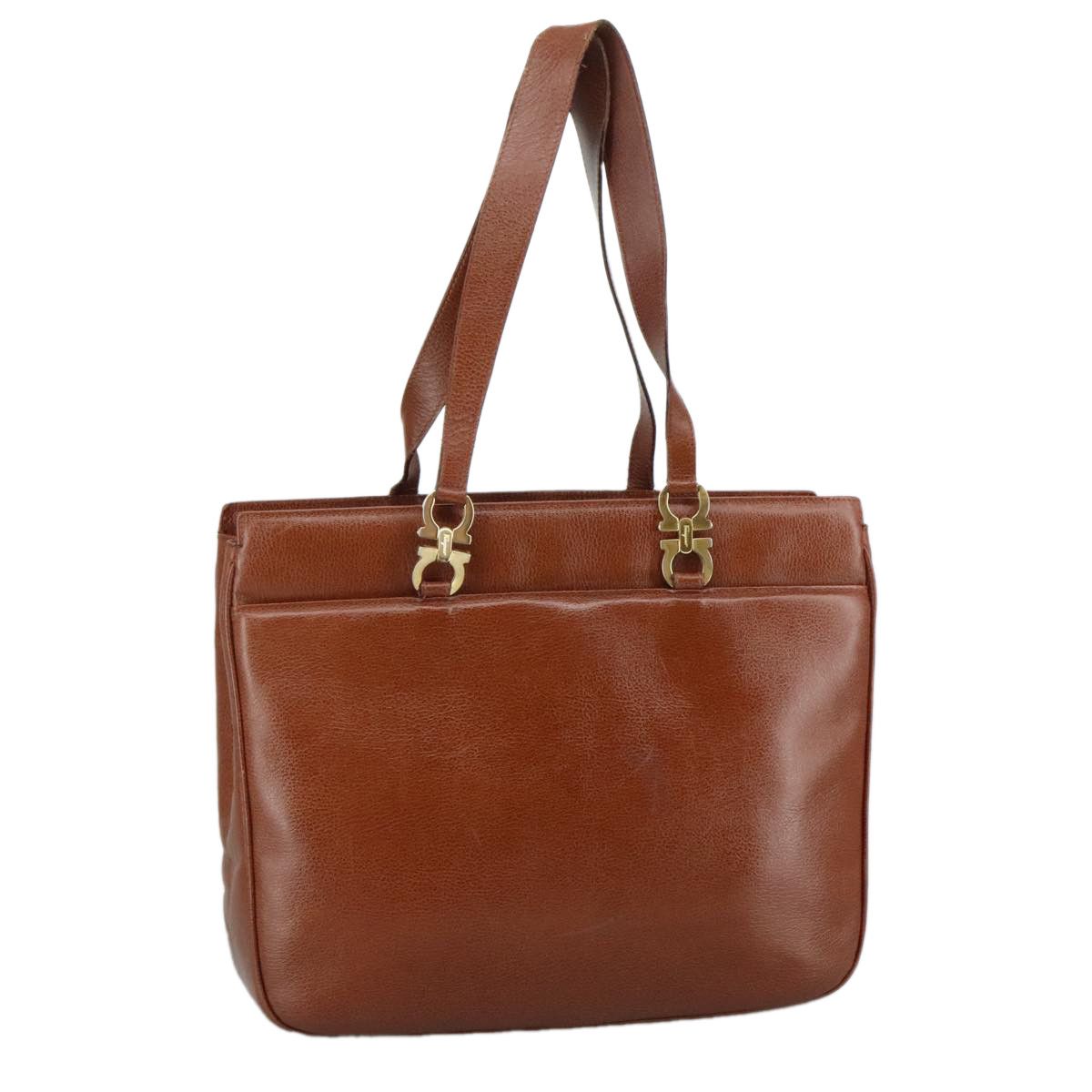 Salvatore Ferragamo Brown Leather Tote Bag (Pre-Owned) Size ONE SIZE - 15 Thumbnail