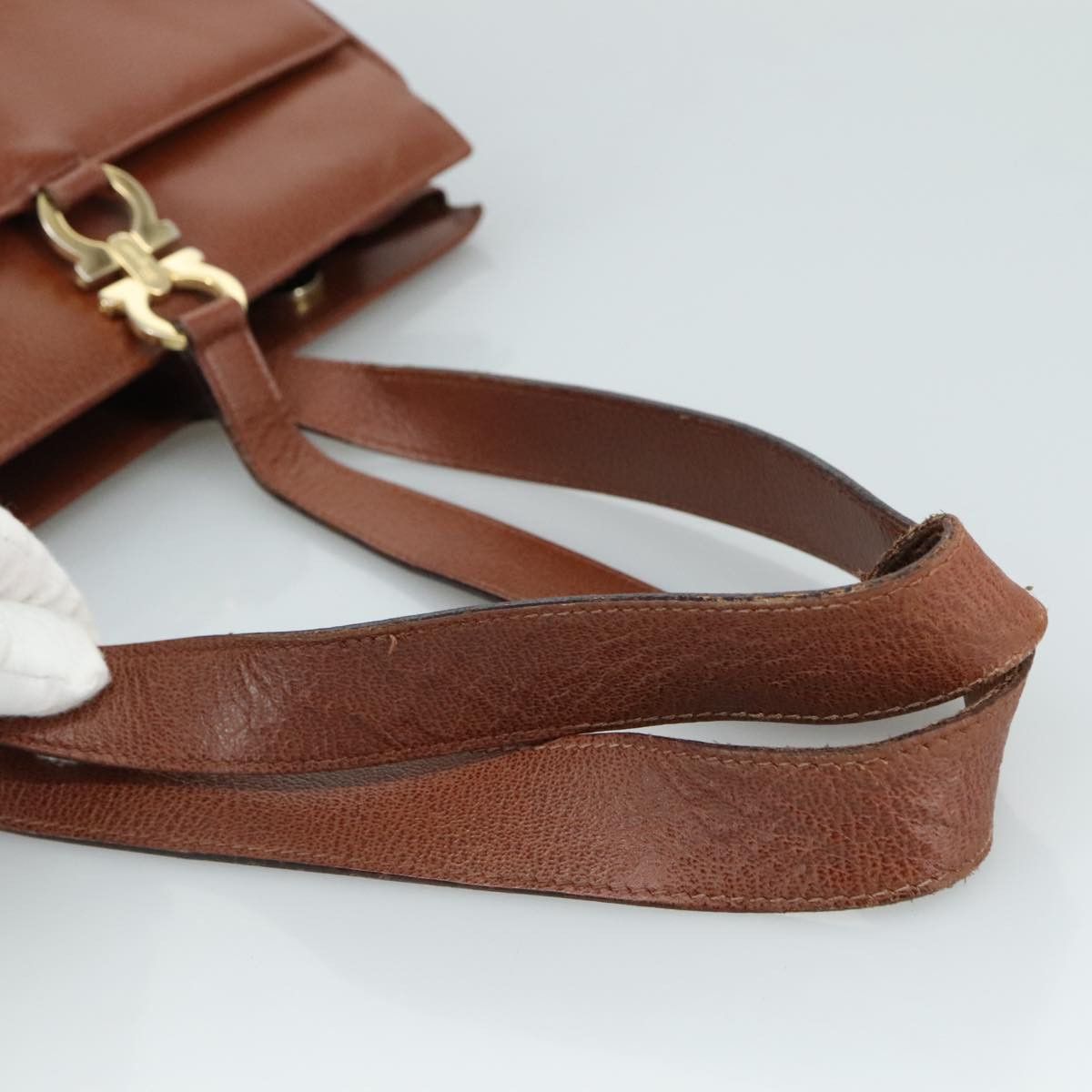 Salvatore Ferragamo Brown Leather Tote Bag (Pre-Owned) Size ONE SIZE - 5 Thumbnail