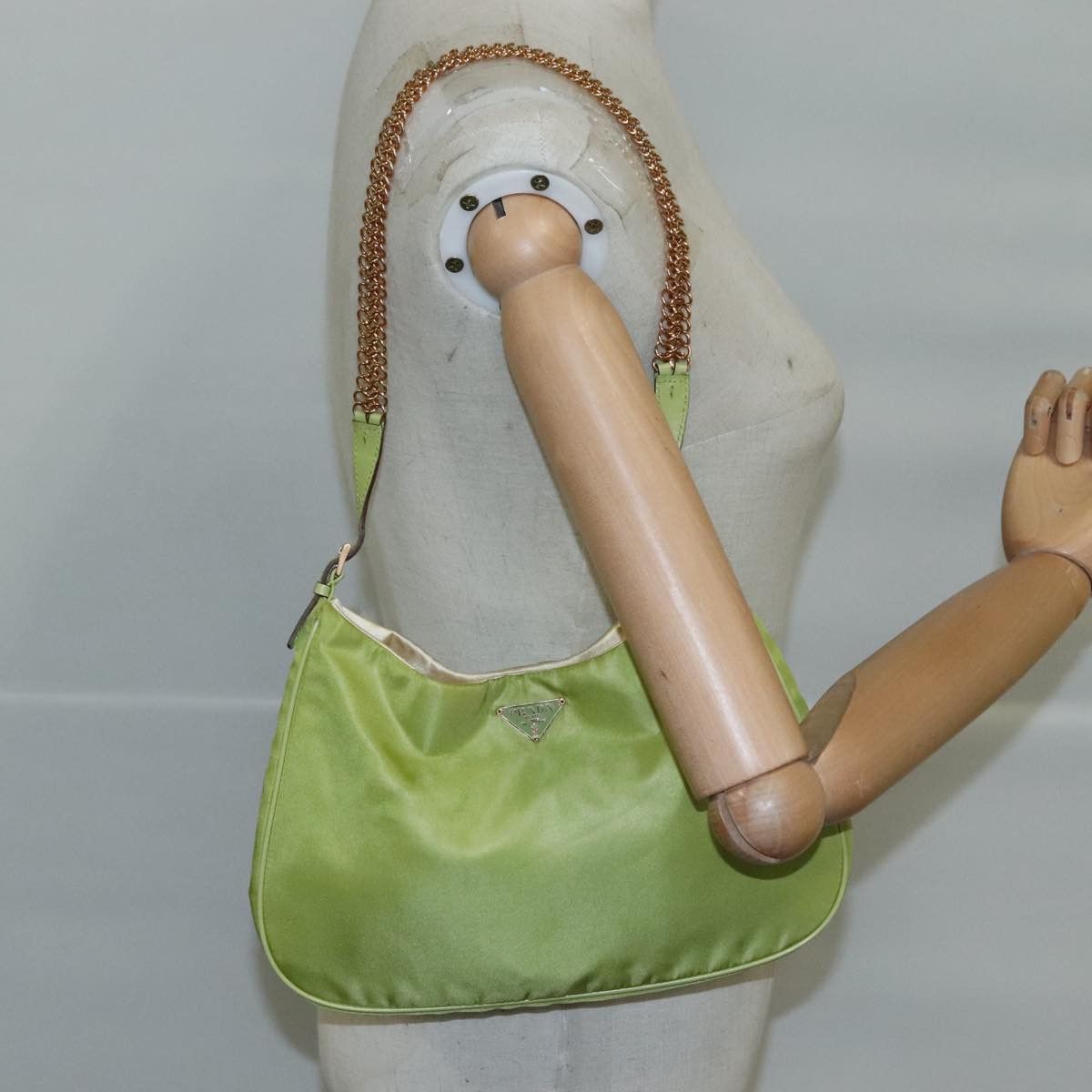 Prada Green Synthetic Shoulder Bag (Pre-Owned) Size ONE SIZE - 15 Thumbnail
