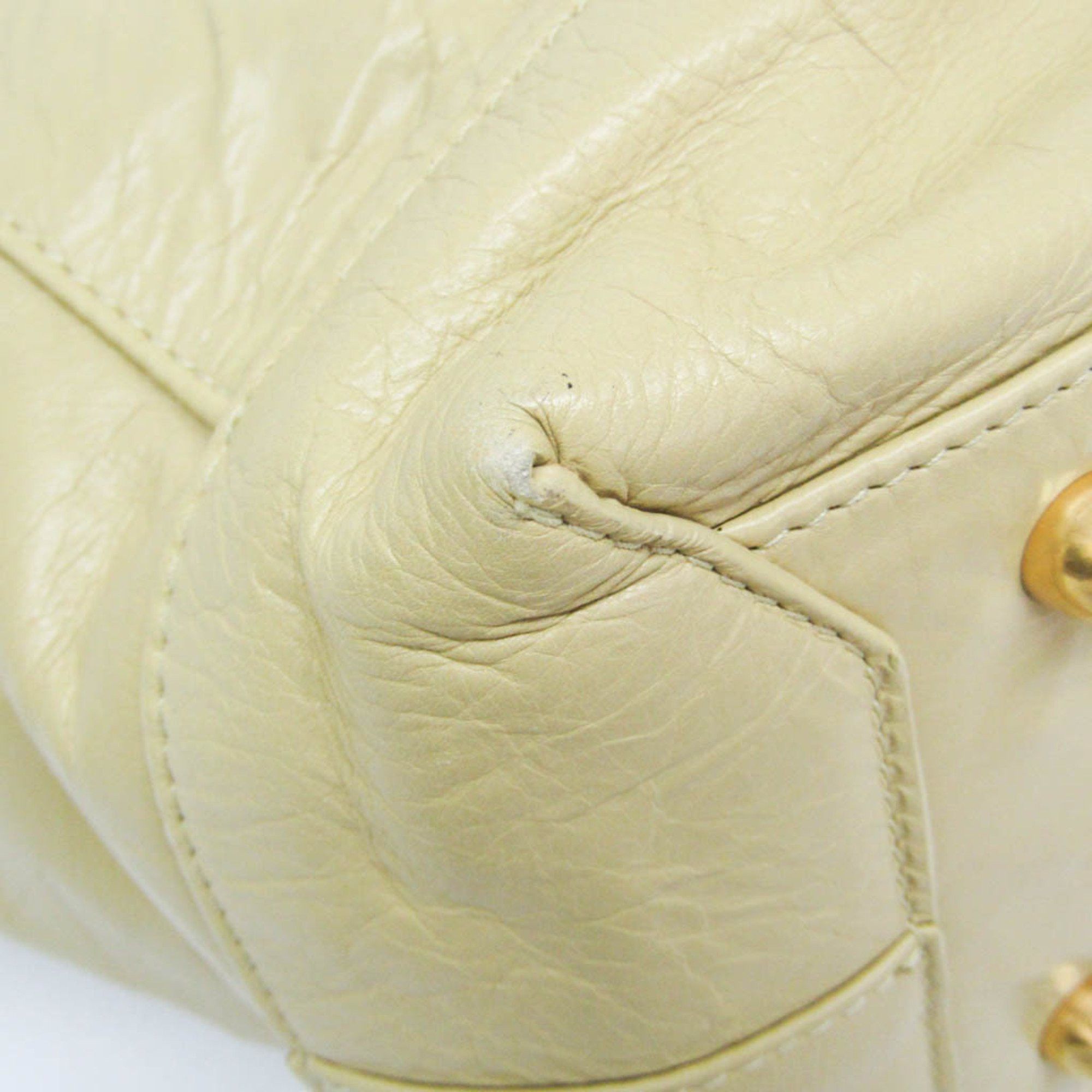 Bottega Veneta Arco Beige Leather Tote Bag (Pre-Owned) Size ONE SIZE - 5 Thumbnail