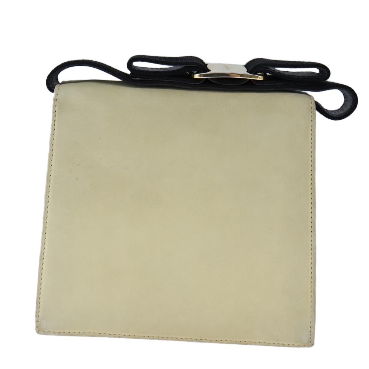 Salvatore Ferragamo Vara Beige Suede Handbag (Pre-Owned) Size ONE SIZE - 2 Thumbnail