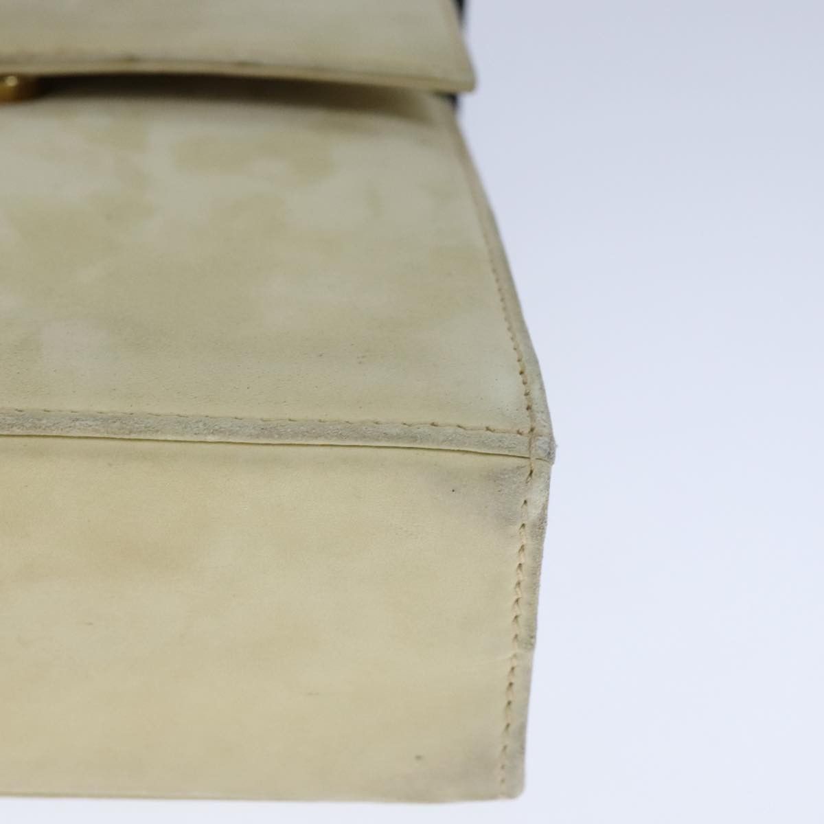 Salvatore Ferragamo Vara Beige Suede Handbag (Pre-Owned) Size ONE SIZE - 8 Thumbnail