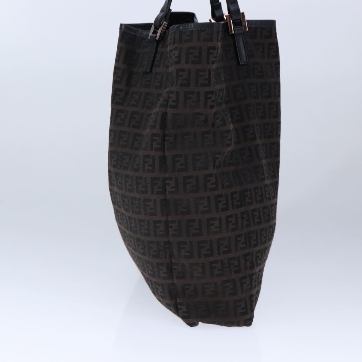 Fendi Zucchino Brown Canvas Tote Bag (Pre-Owned) Size ONE SIZE - 3 Thumbnail