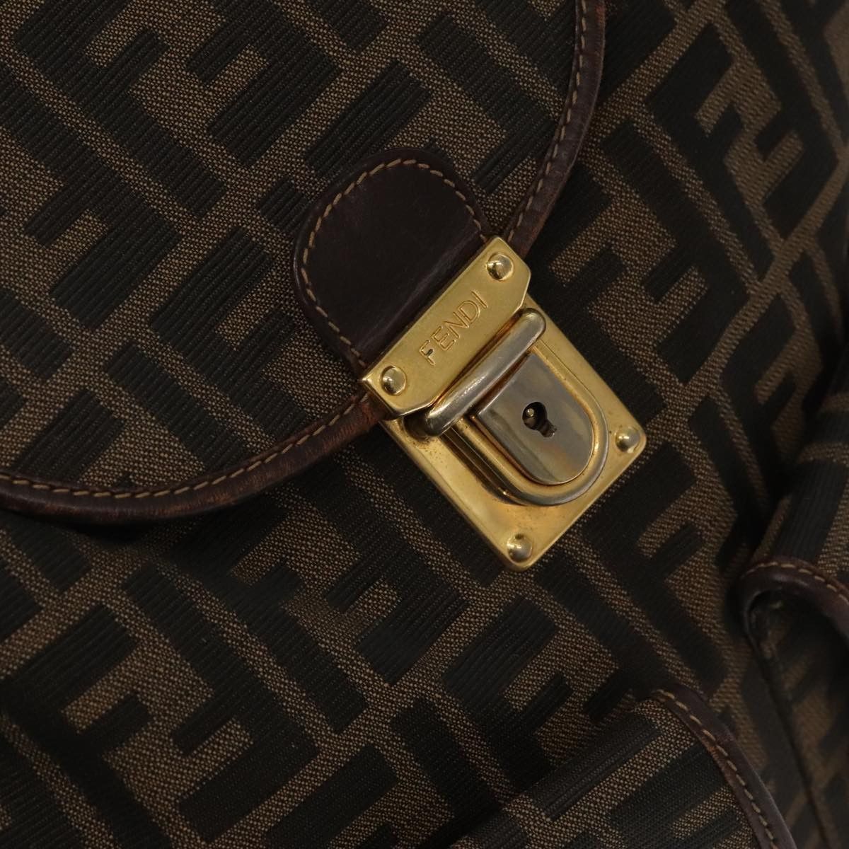 Fendi Zucca Brown Canvas Backpack Bag (Pre-Owned) Size ONE SIZE - 15 Thumbnail
