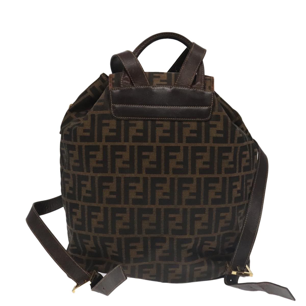 Fendi Zucca Brown Canvas Backpack Bag (Pre-Owned) Size ONE SIZE - 2 Thumbnail